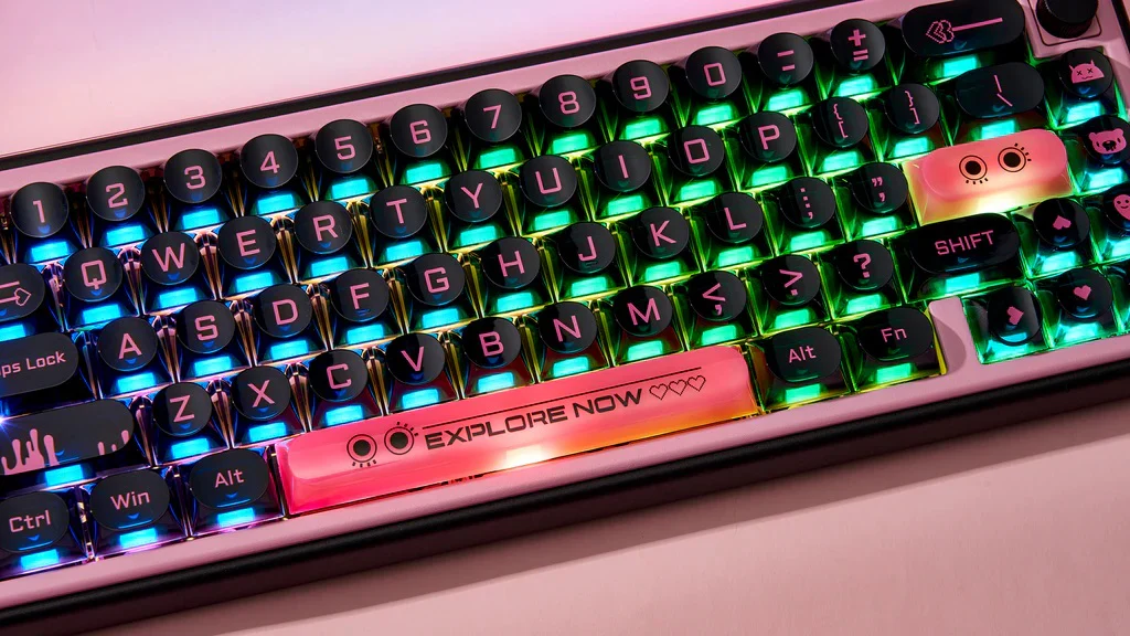 Chilkey Dark Blush 170 Key DDA Profile Dye Sub PC Keycap Set - Image 10
