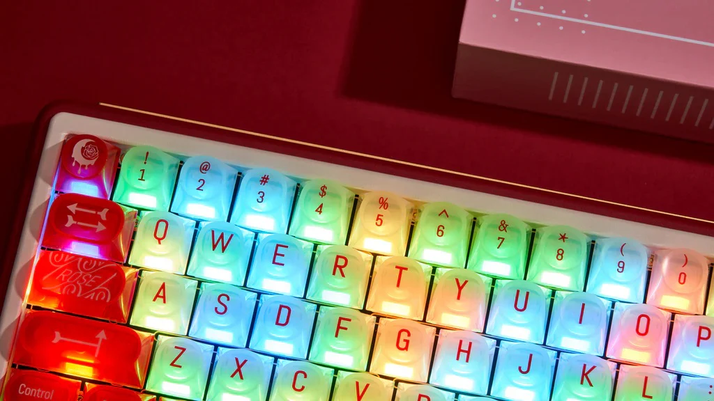 Chilkey Wild Rose 170 Key DDA Profile Dye Sub PC Keycap Set - Image 14
