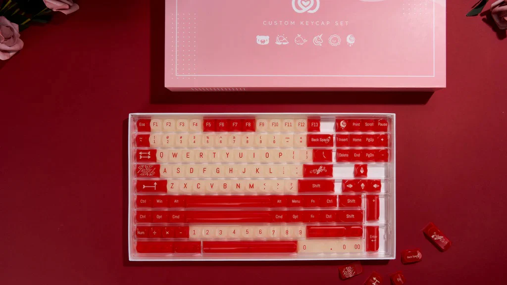 Chilkey Wild Rose 170 Key DDA Profile Dye Sub PC Keycap Set - Image 15
