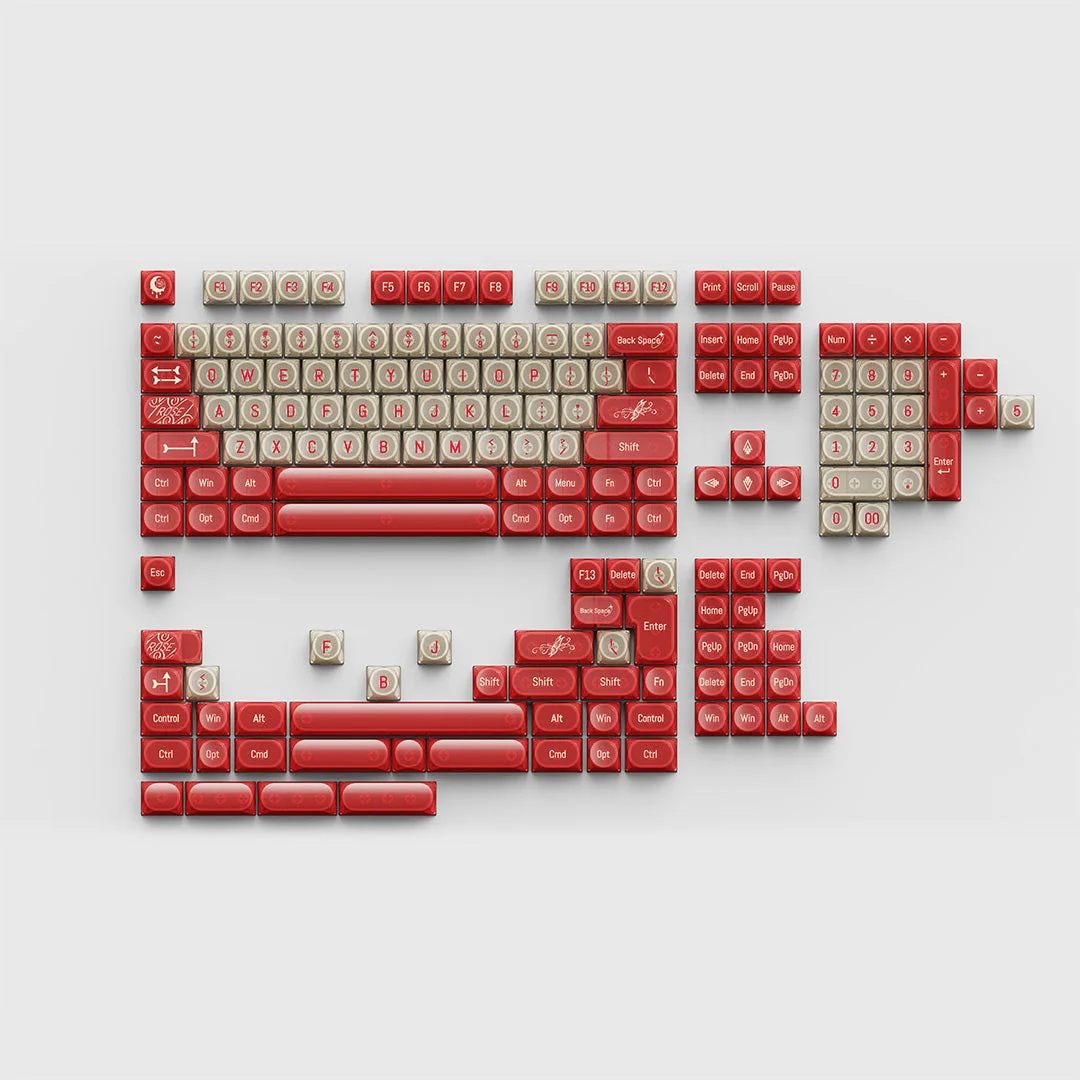 Chilkey Wild Rose 170 Key DDA Profile Dye Sub PC Keycap Set - Image 2