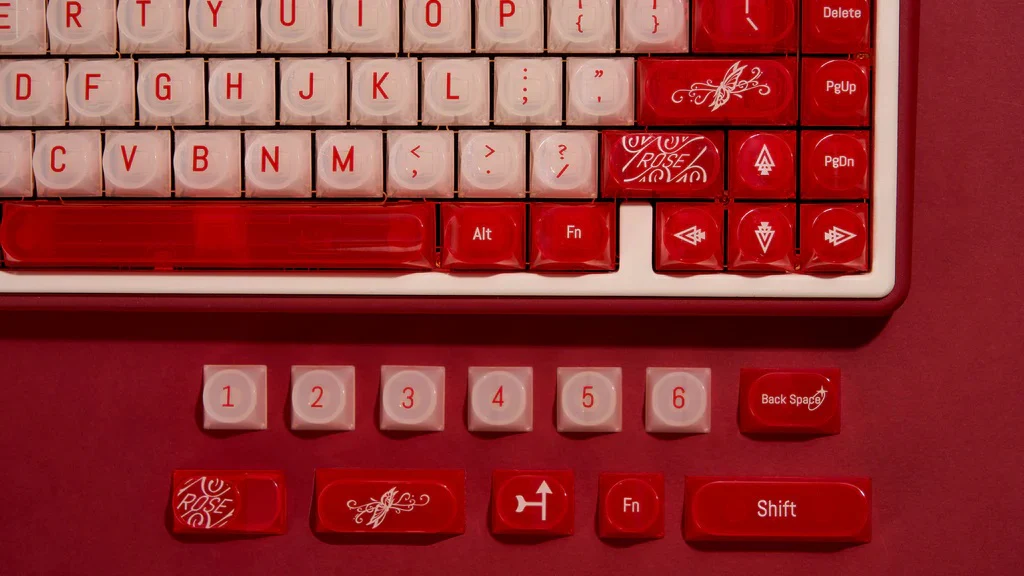 Chilkey Wild Rose 170 Key DDA Profile Dye Sub PC Keycap Set - Image 4