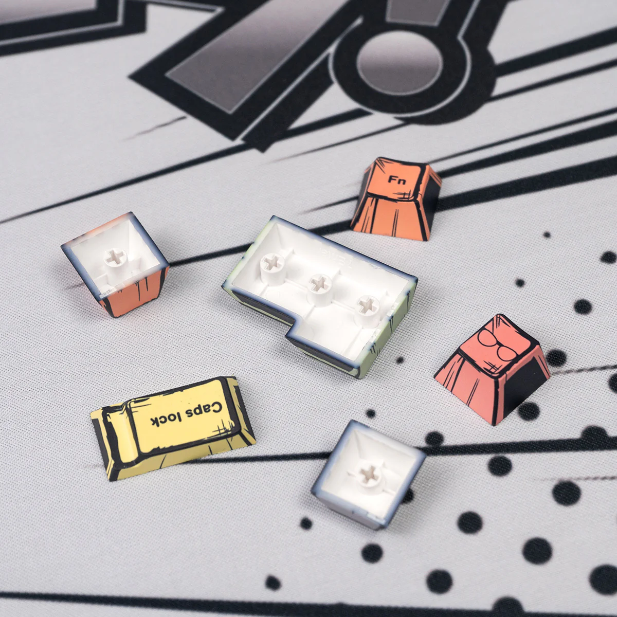 Click Inc Comic Cherry Profile Dye Sub Keycaps - Image 20