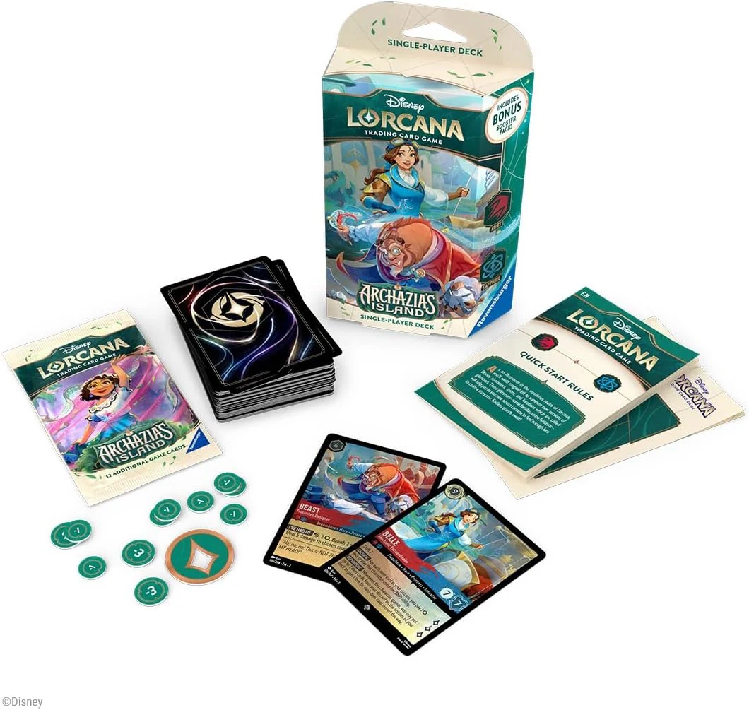 Disney Lorcana Archazia's Island Starter Deck An Inventive Pair Ruby / Sapphire - Image 2