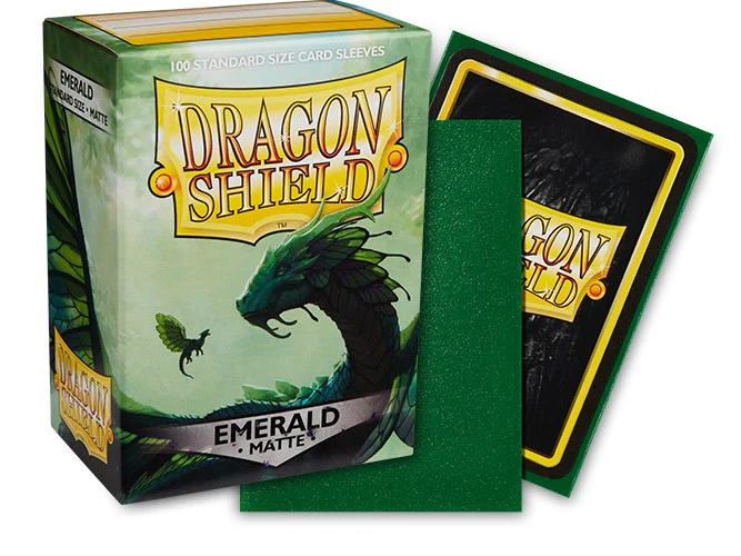 Dragon Shield Standard Matte Card Sleeves Emerald 100ct - Image 2