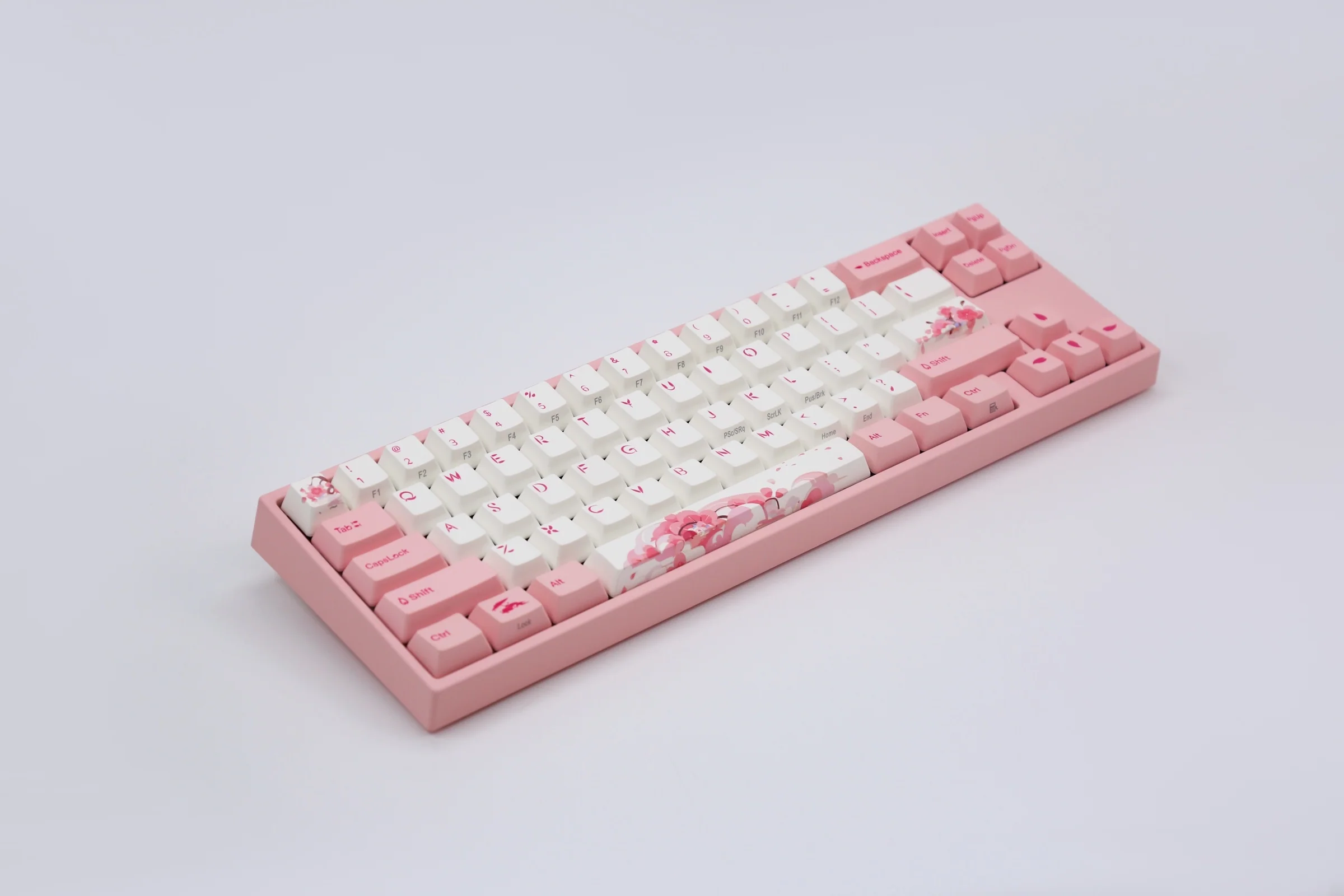Ducky x Varmilo Miya Mac Pro Sakura Round 2 White LED 65% Double Shot PBT Mechanical Keyboard - Image 6