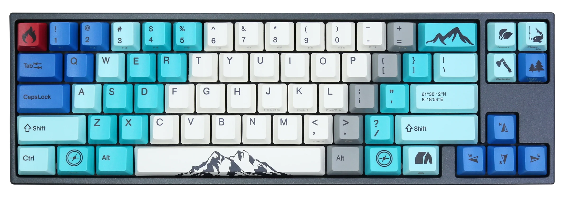 Ducky x Varmilo MIYA Mac Summit White LED 65% Dye Sub PBT Mechanical Keyboard