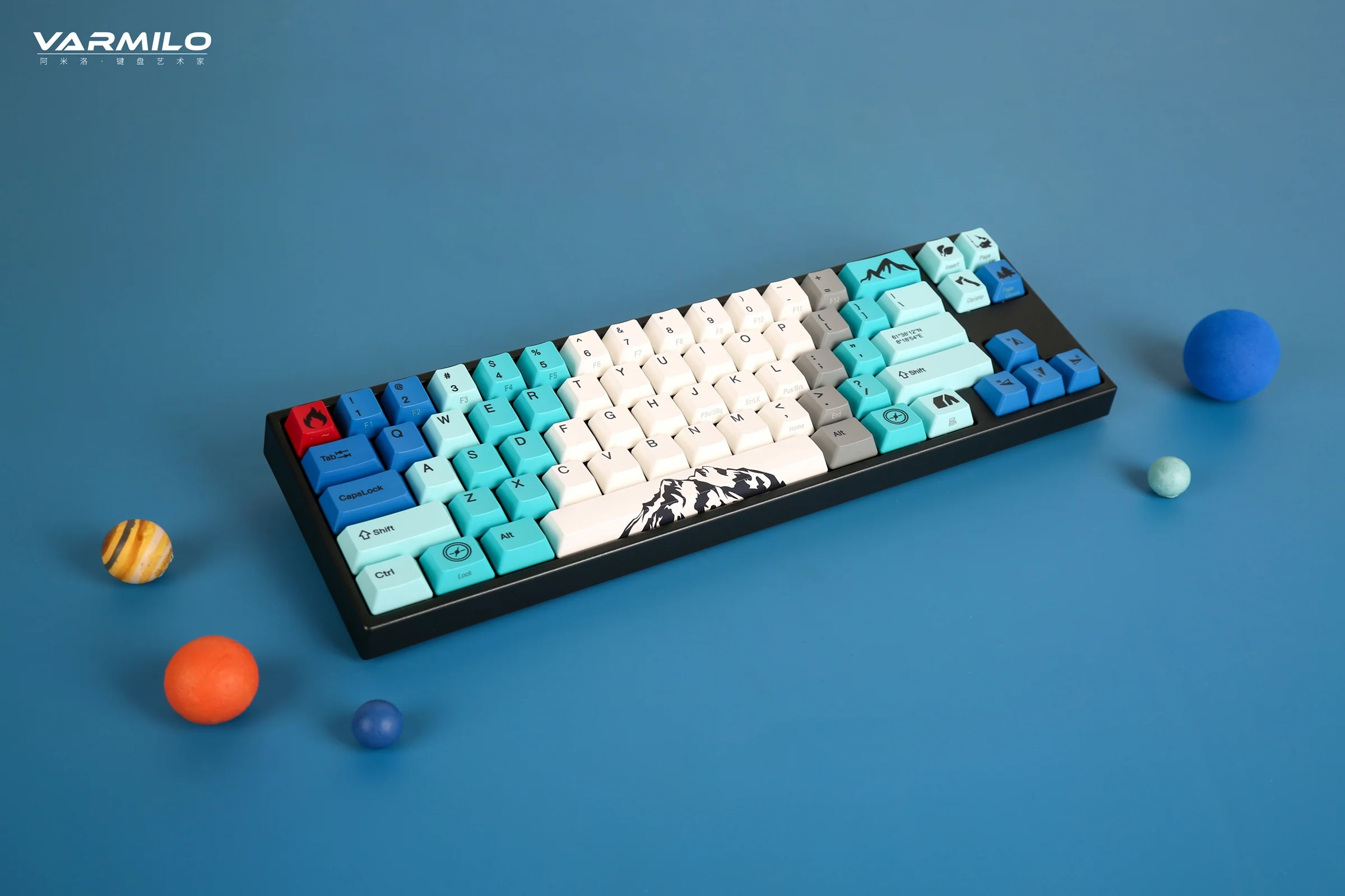 Ducky x Varmilo MIYA Mac Summit White LED 65% Dye Sub PBT Mechanical Keyboard - Image 2