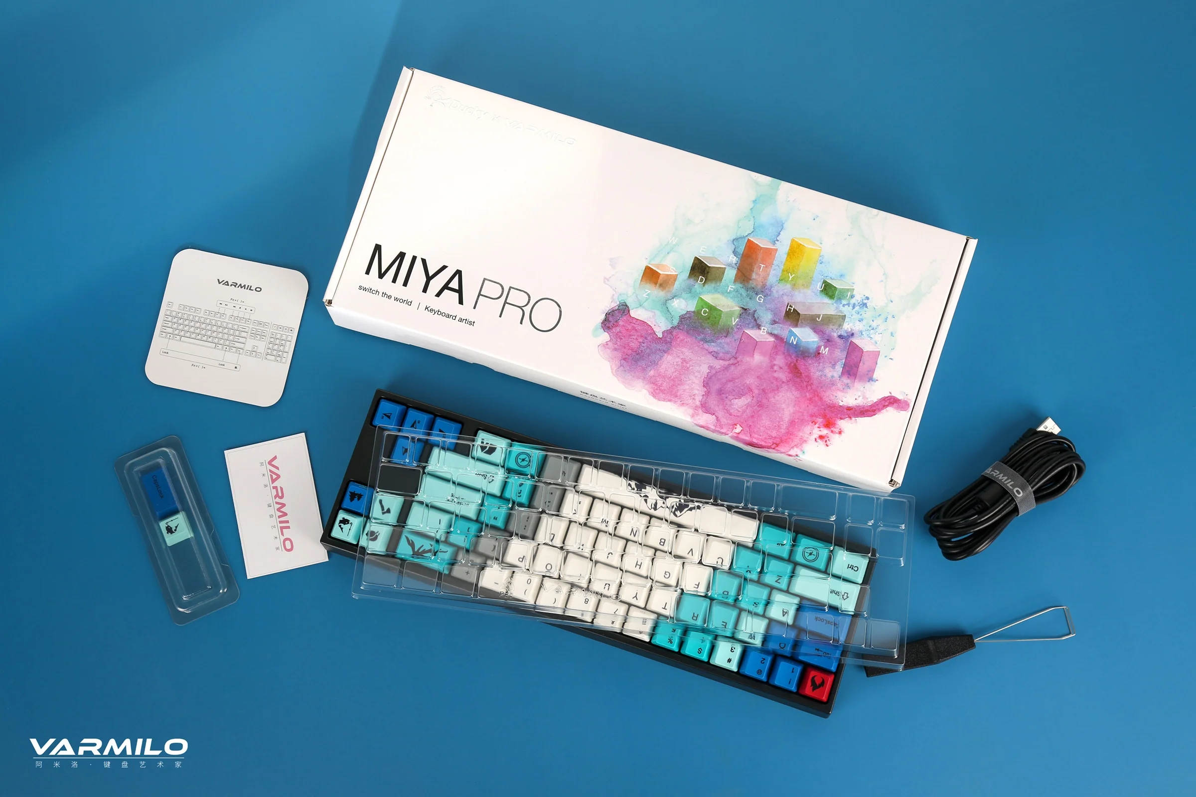 Ducky x Varmilo MIYA Mac Summit White LED 65% Dye Sub PBT Mechanical Keyboard - Image 8