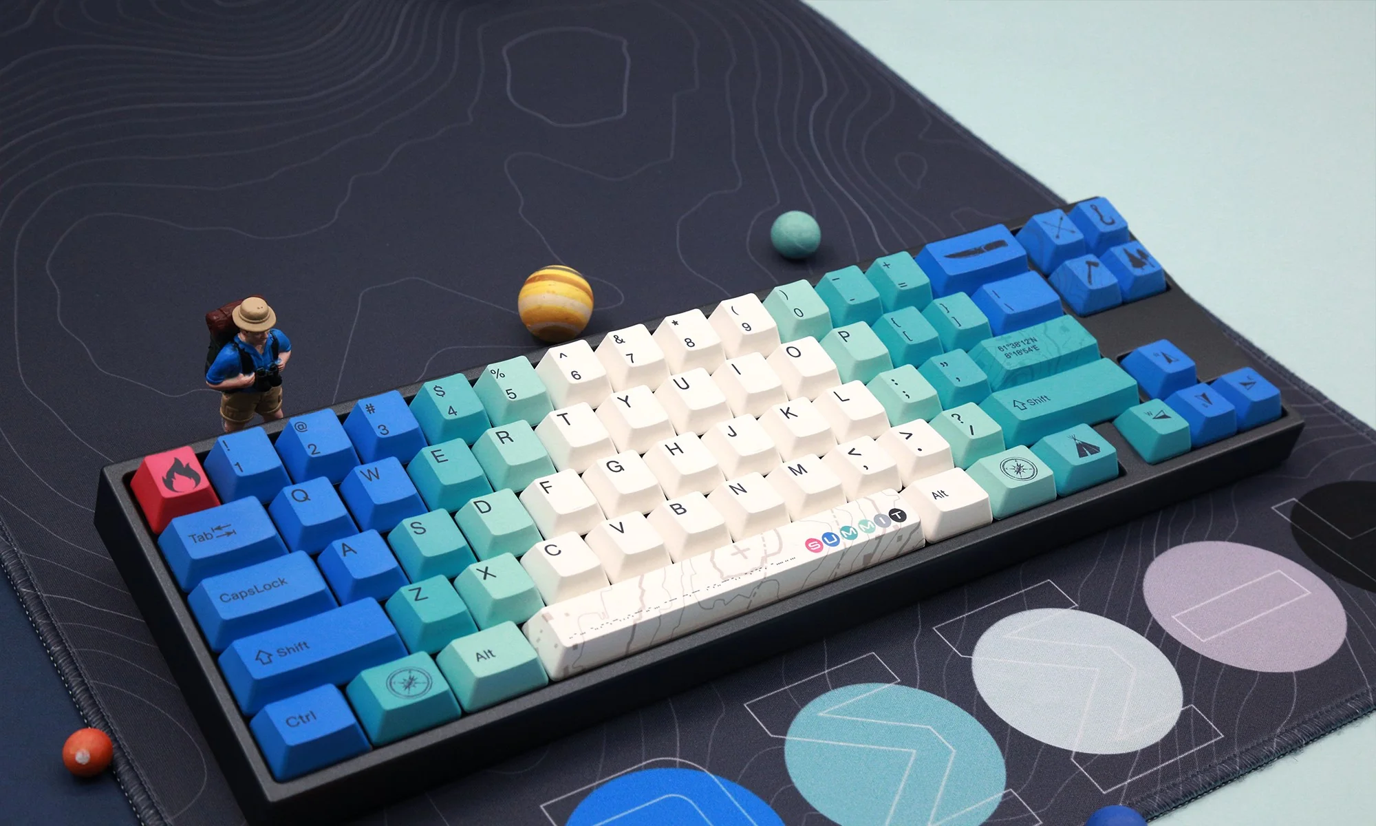 Ducky x Varmilo Miya Mac Summit R2 White LED 65% Double Shot PBT Mechanical Keyboard - Image 2
