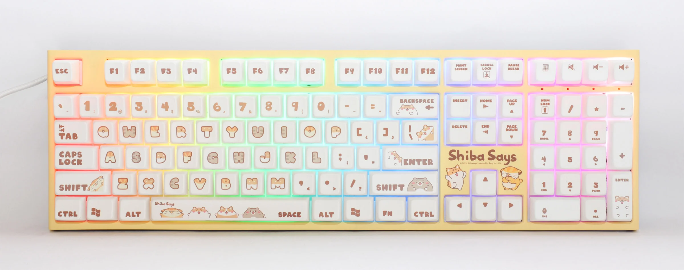 Shiba Says x Ducky One 2 RGB Dye Sub PBT Mechanical Keyboard