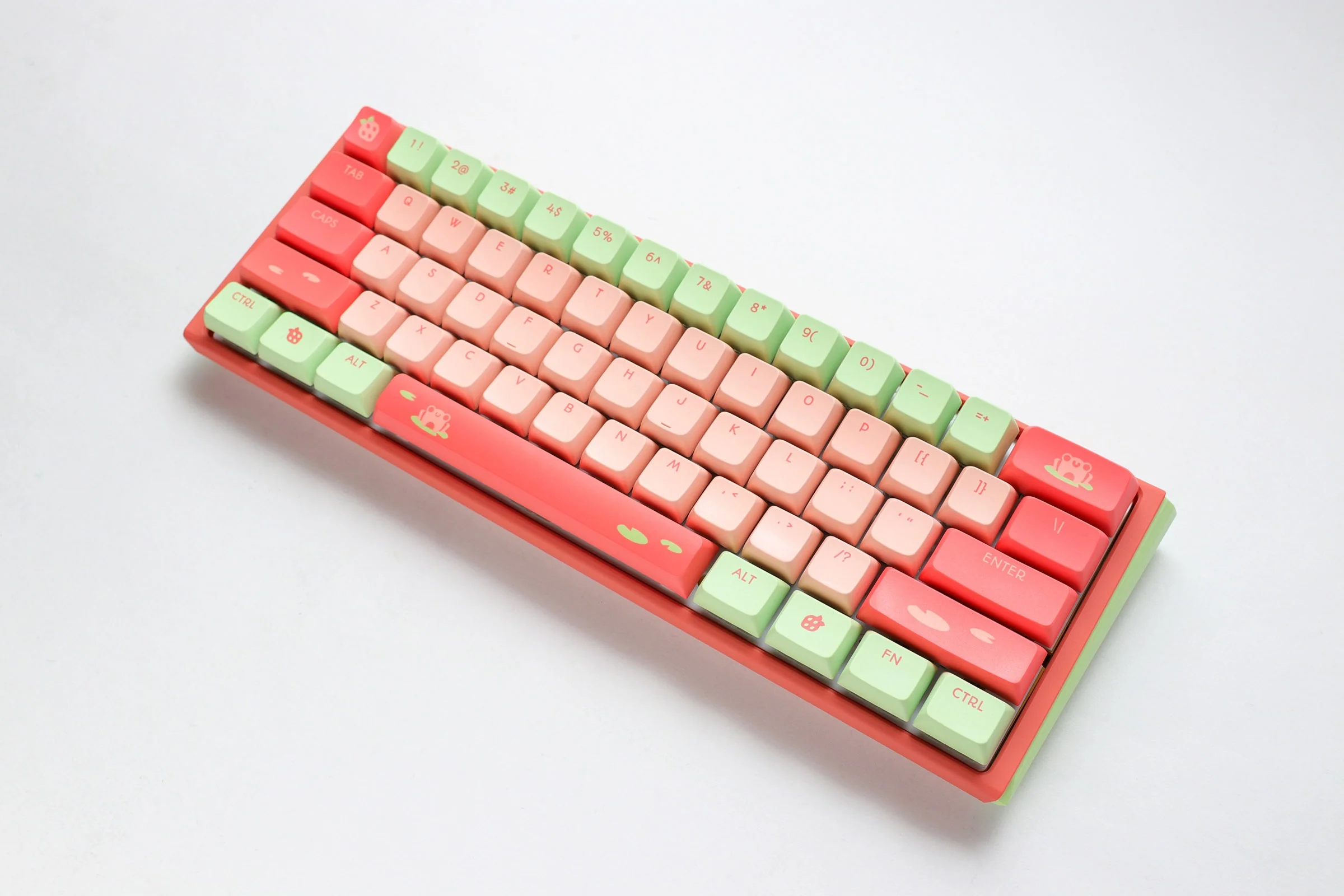 Ducky x MK Strawberry Frog One 3 Mini Hotswap 60% RGB Keyboard w/ Quack Mechanics - Image 4