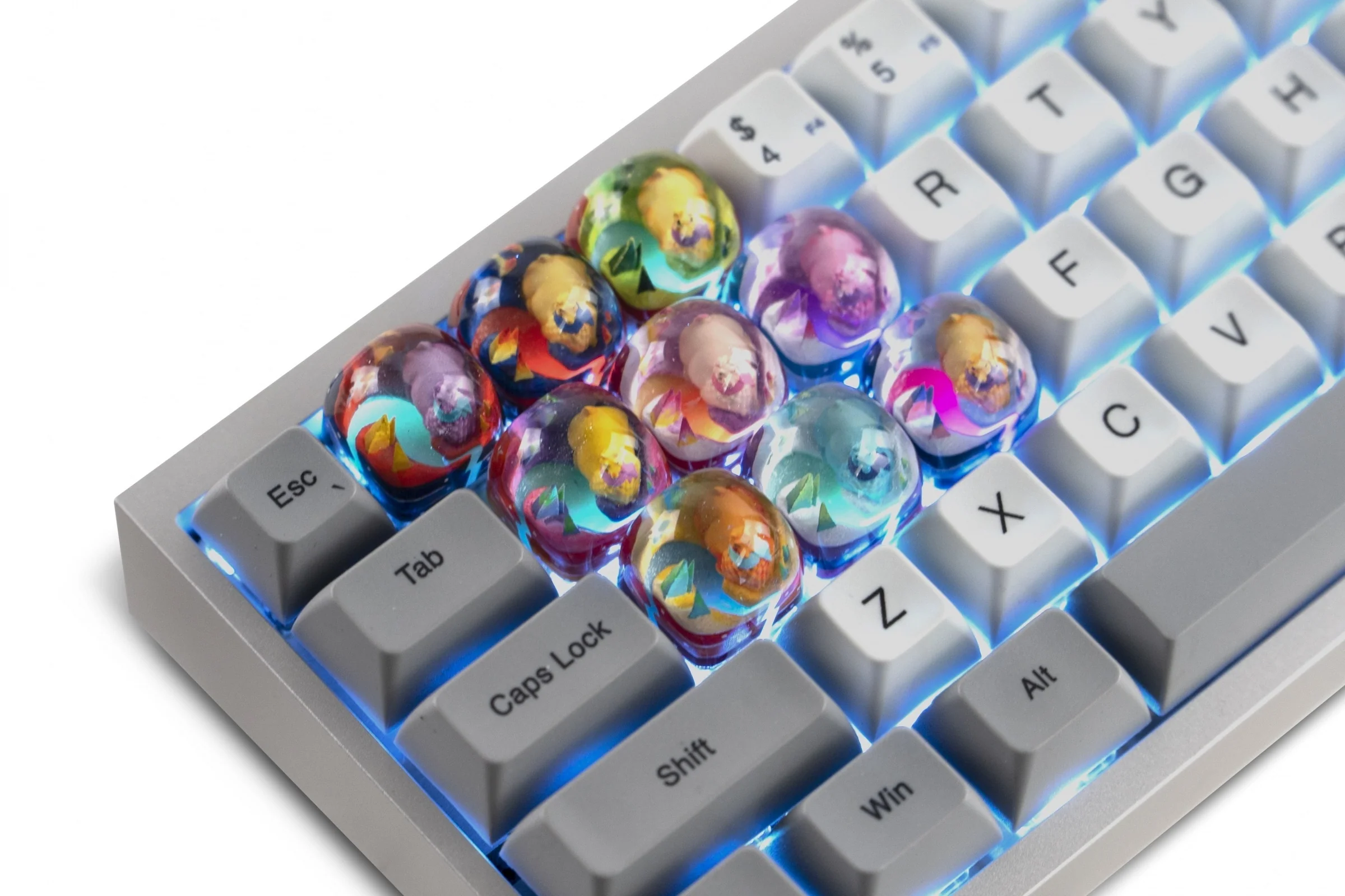 Dwarf Factory x MK Alien Llama Artisan Keycap DOM Profile Resin Artisan Keycap - Image 4