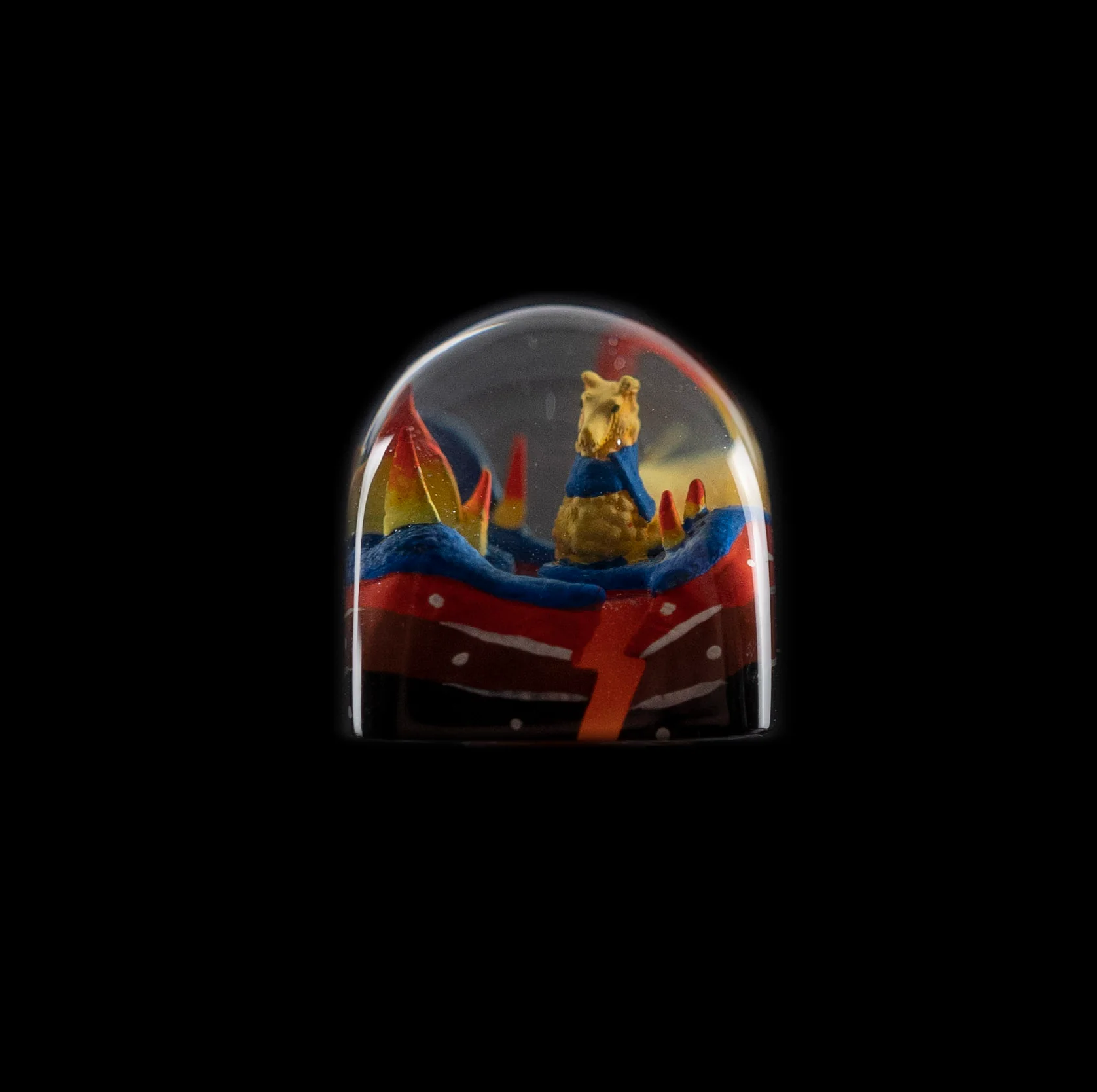 Dwarf Factory x MK Lava Llama Artisan Keycap DOM Profile Resin Artisan Keycap - Image 10