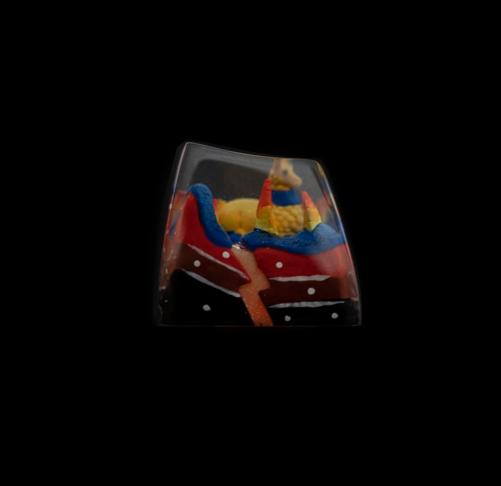Dwarf Factory x MK Lava Llama Artisan Keycap SA Profile Resin Artisan Keycap - Image 8