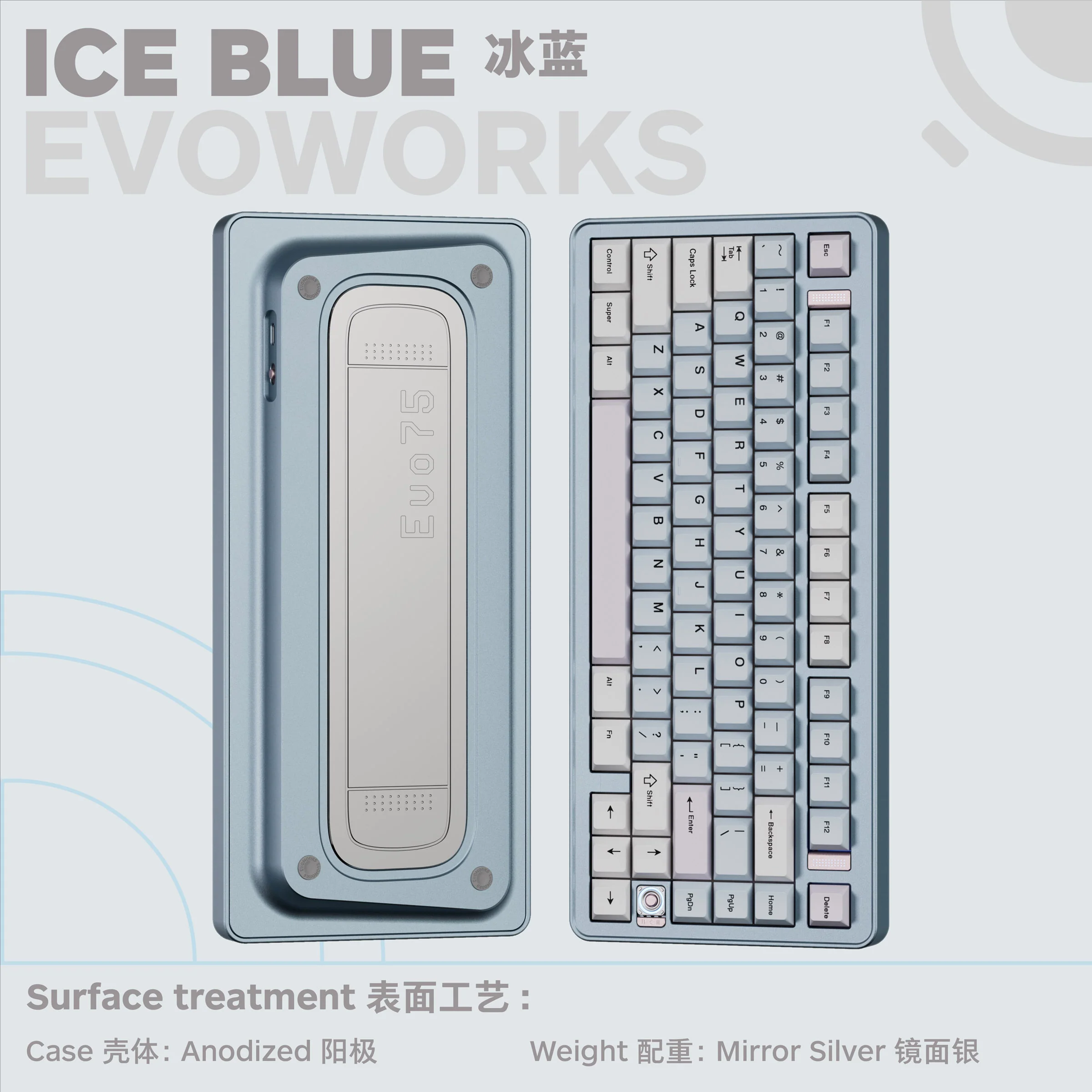 Evoworks Evo75 Aluminum Hotswap Wireless Keyboard - Image 11