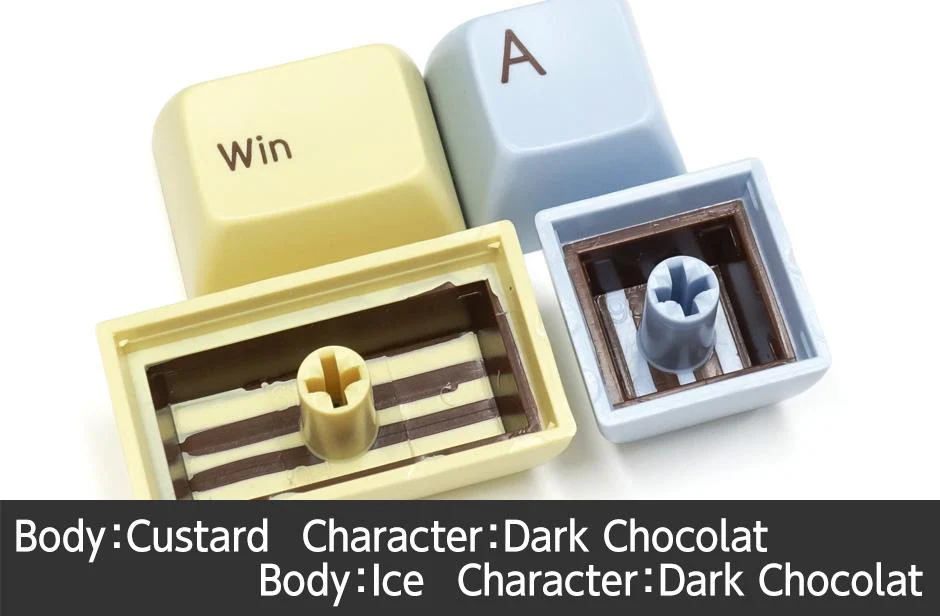 Filco Custard / Ice MINILA 72 Key SA Profile Double Shot ABS Keycap Set - Image 5