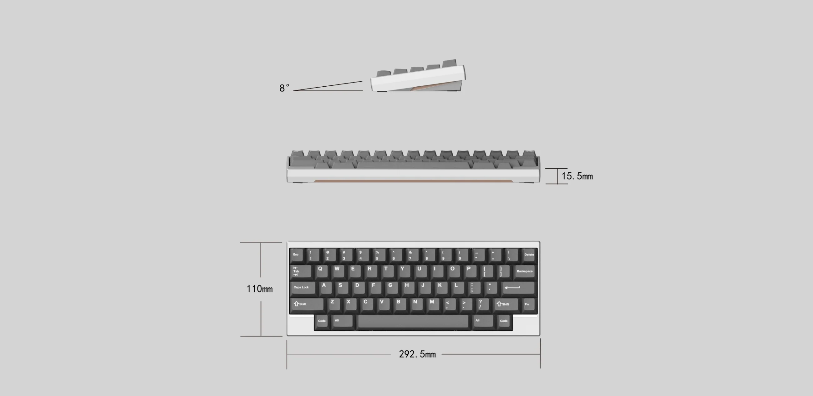 GDK Lab DK1-60 Barebones 60% Hotswap Wireless DIY Keyboard Kit Group Buy - Image 6