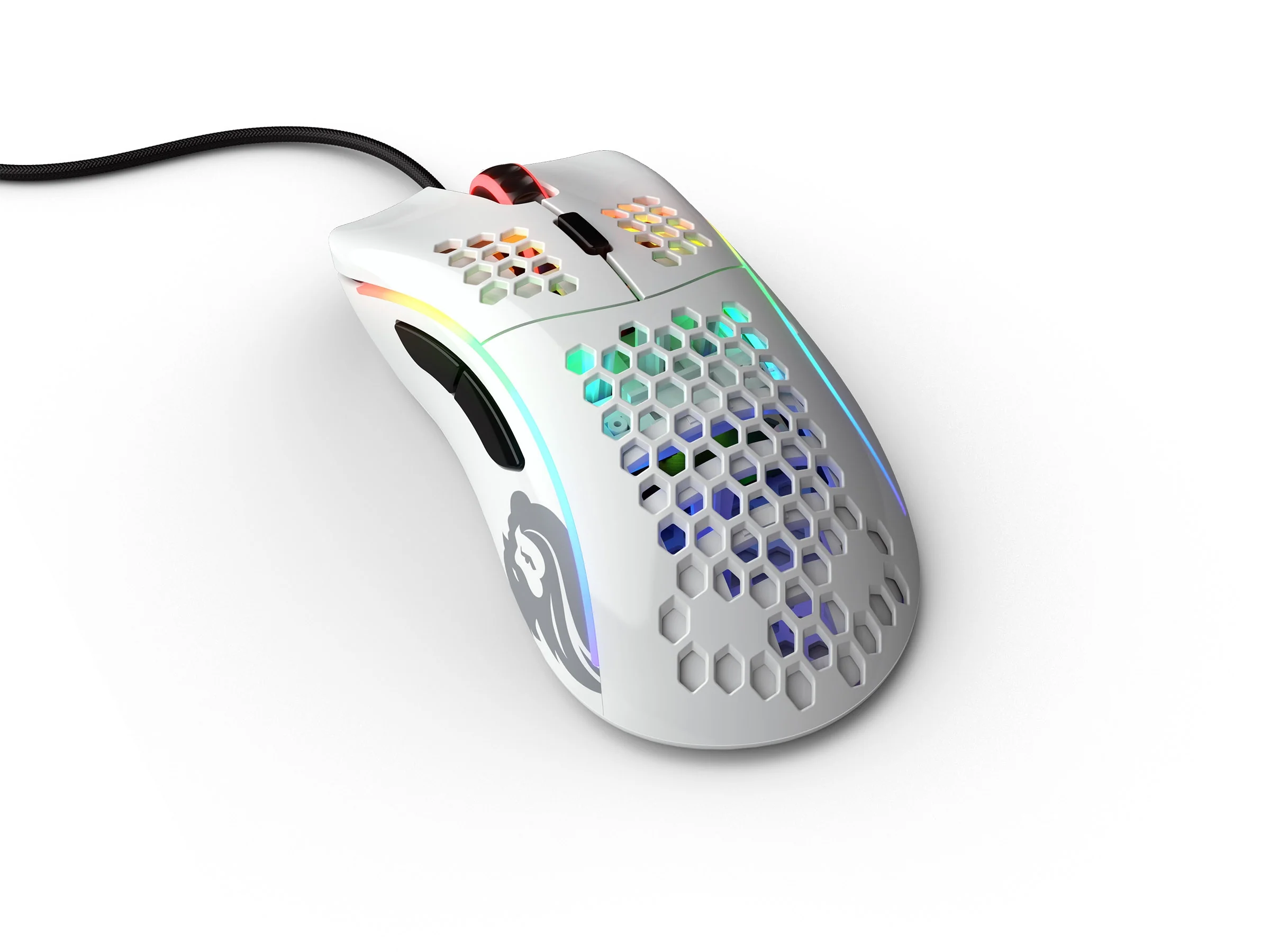 Glorious PC Model D Glossy White RGB Wired Mouse - Image 6
