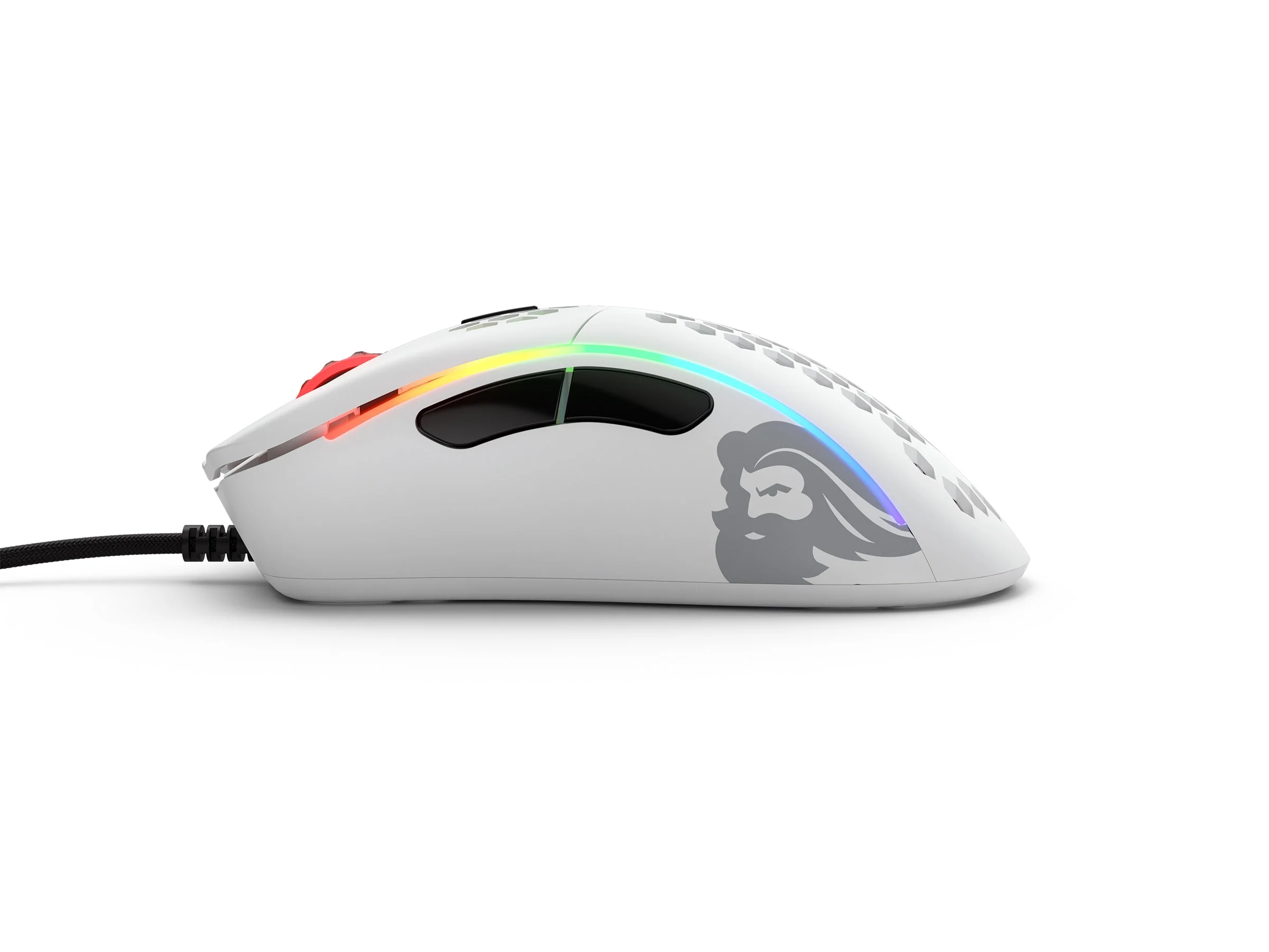 Glorious PC Model D Minus Matte White RGB Wired Mouse - Image 3