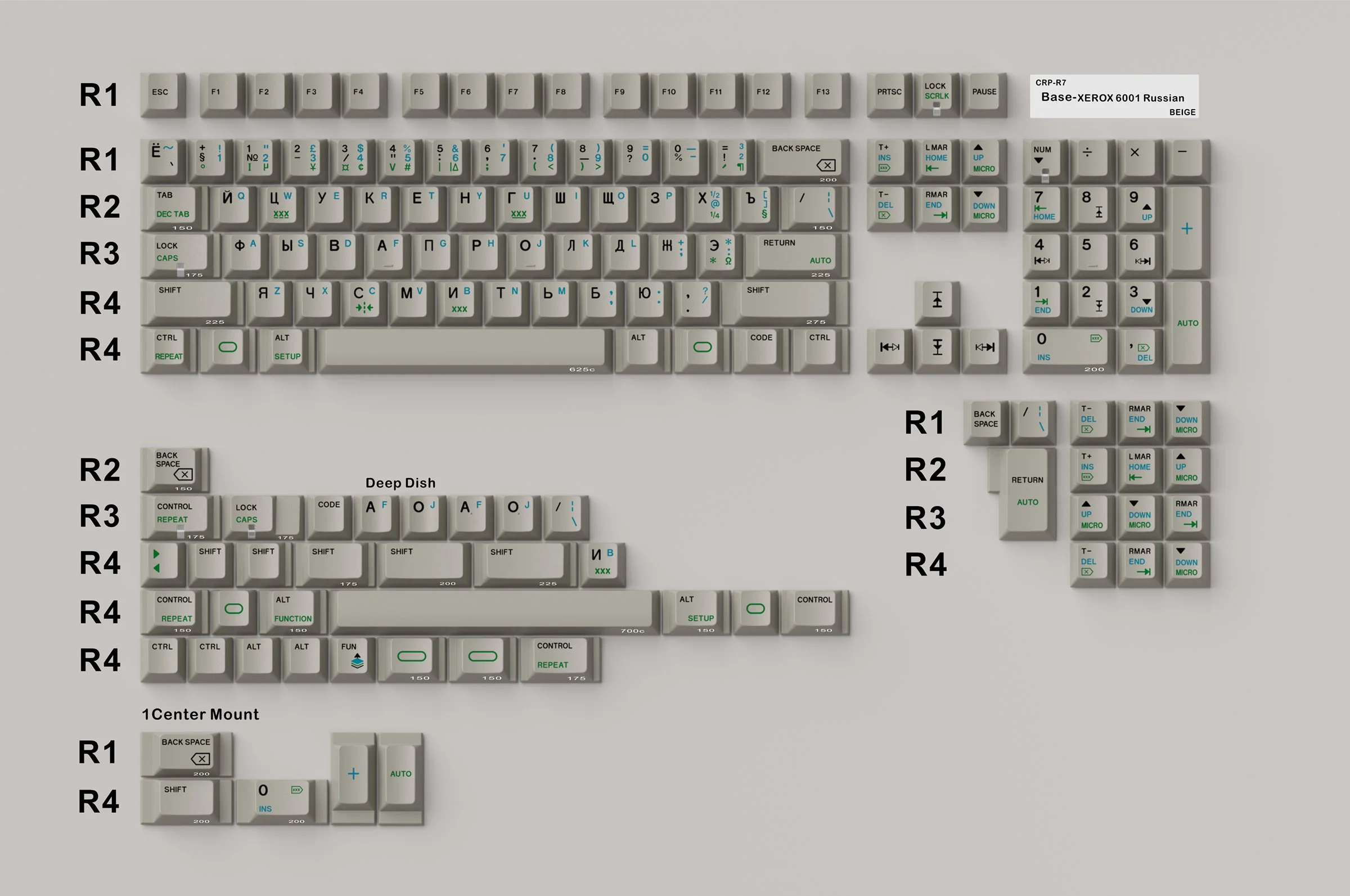 HammerWorks CRP R7 Beige Cherry Profile Dye Sub PBT Keycap Set - Image 10