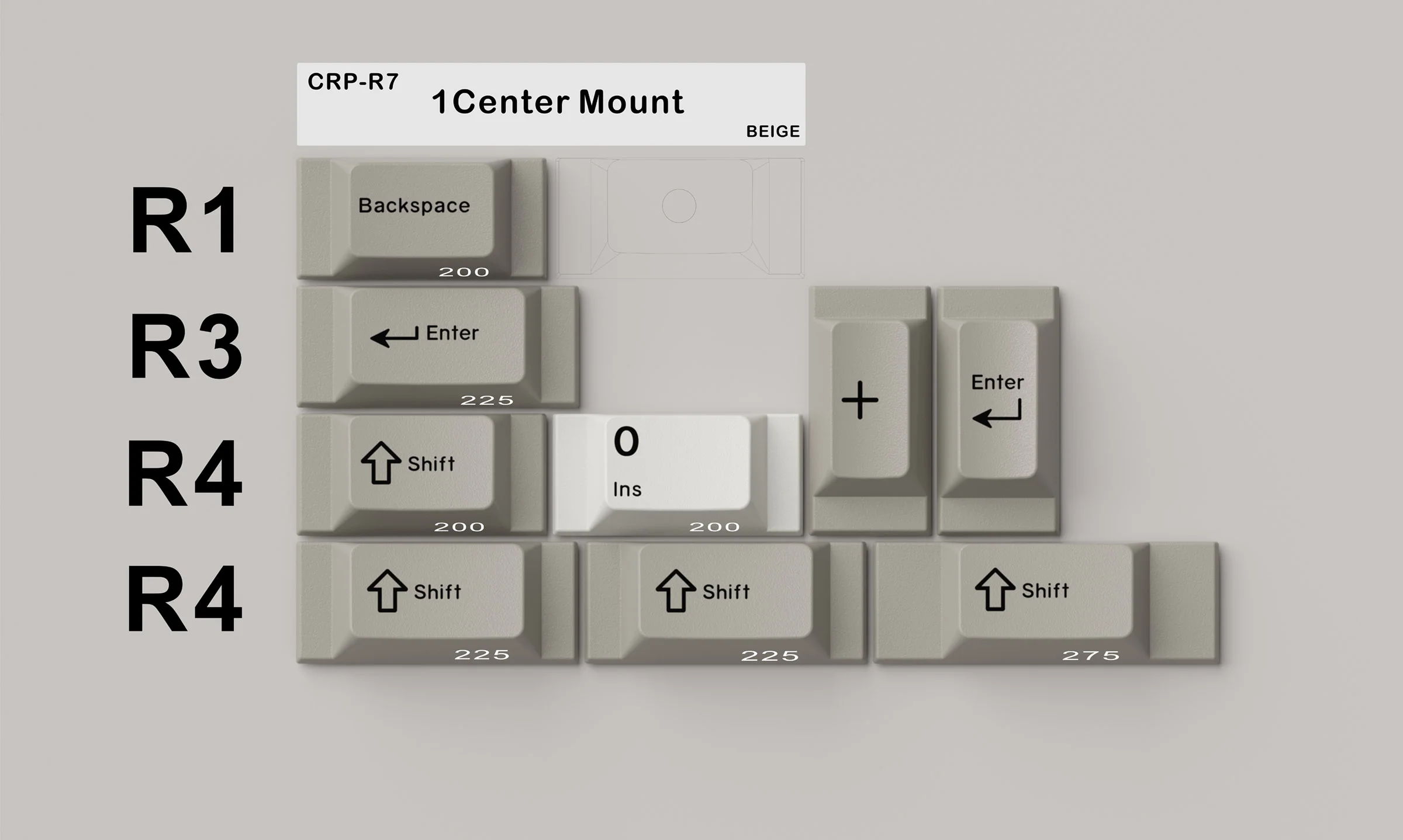 HammerWorks CRP R7 Beige Cherry Profile Dye Sub PBT Keycap Set - Image 27