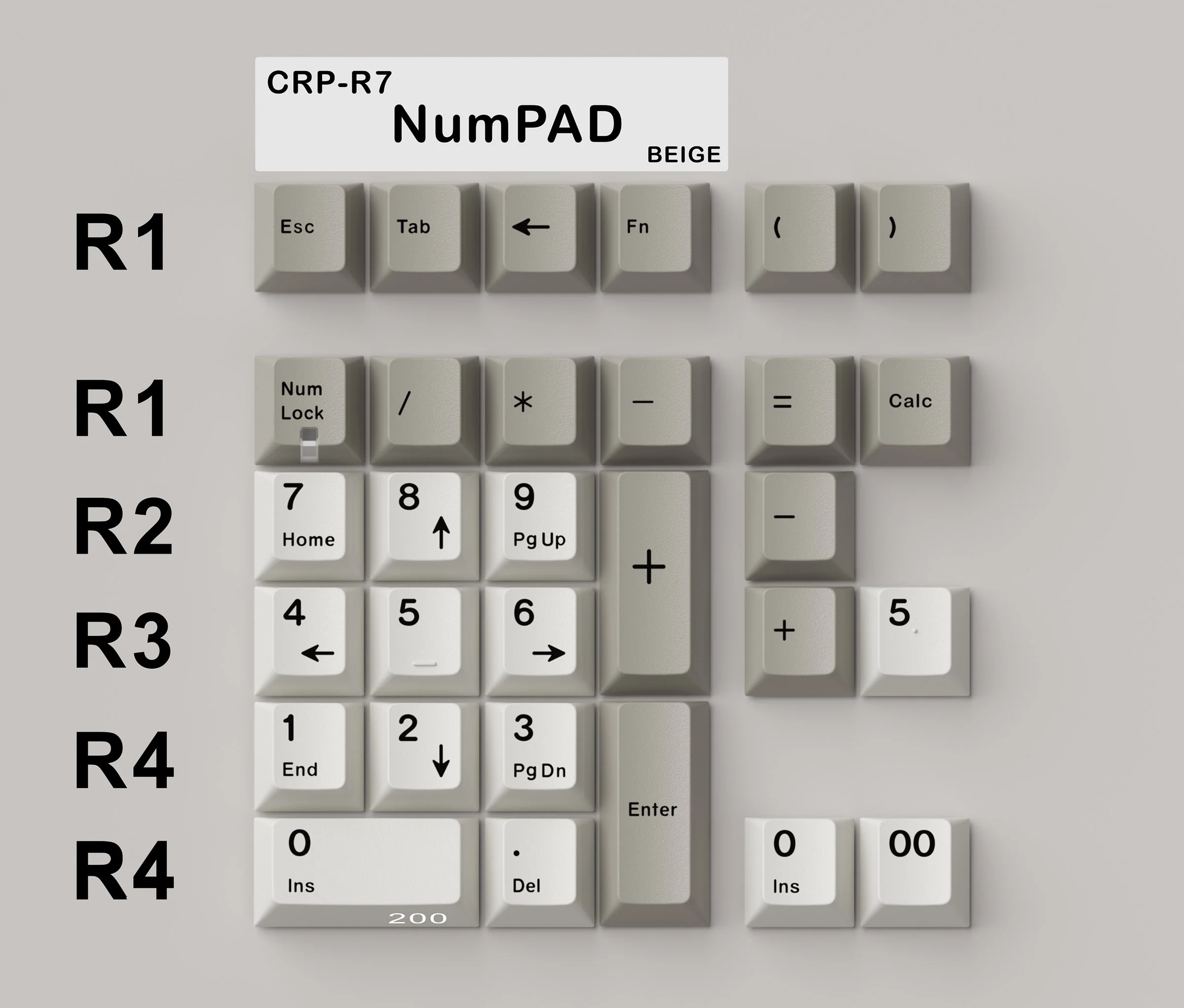 HammerWorks CRP R7 Beige Cherry Profile Dye Sub PBT Keycap Set - Image 29