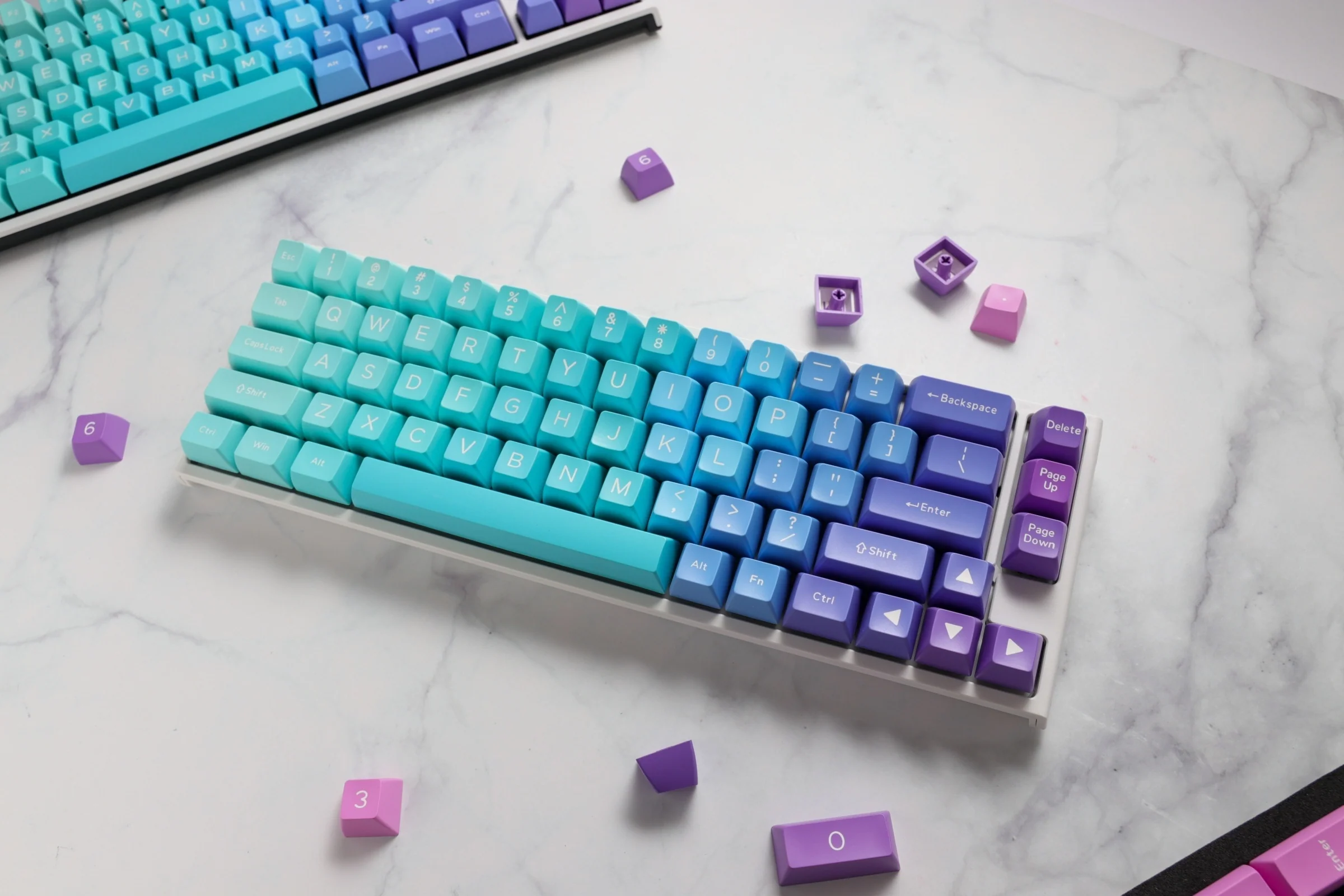 Hardcap x Ducky Azure 108 Key SA Profile Double Shot ABS Keycap Set - Image 5