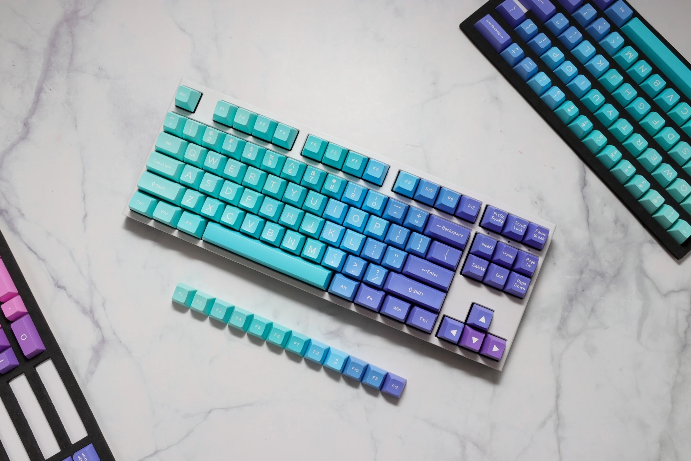 Hardcap x Ducky Azure 108 Key SA Profile Double Shot ABS Keycap Set - Image 7