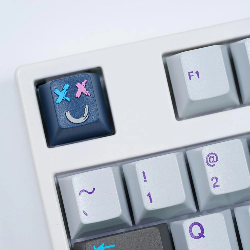 Hot Keys Project HKP Bucket Head Grey Artisan Keycap - Image 3