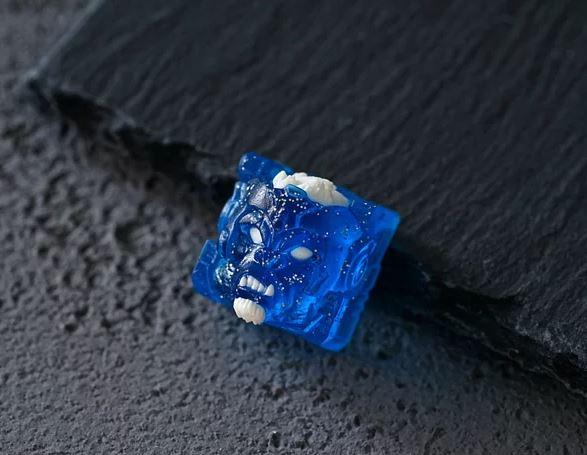 Hot Keys Project HKP Diesel Sparkle Blue Artisan Keycap - Image 3
