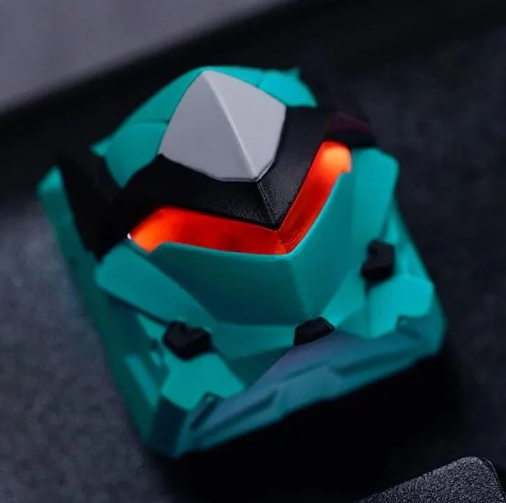 Hot Keys Project HKP Raiden Aqua Artisan Keycap