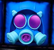 Hot Keys Project HKP Specter Blue / Blue / Teal Artisan Keycap - Image 3