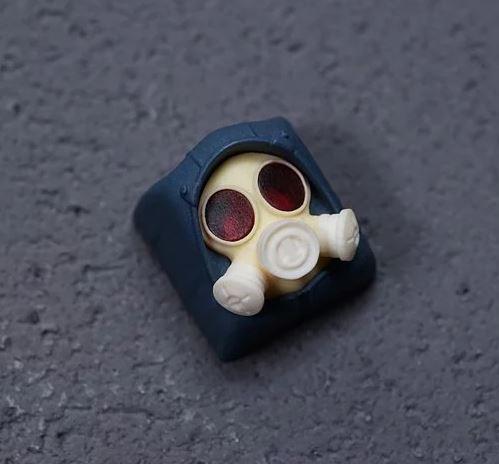 Hot Keys Project HKP Specter Cream White / Grey Artisan Keycap - Image 3