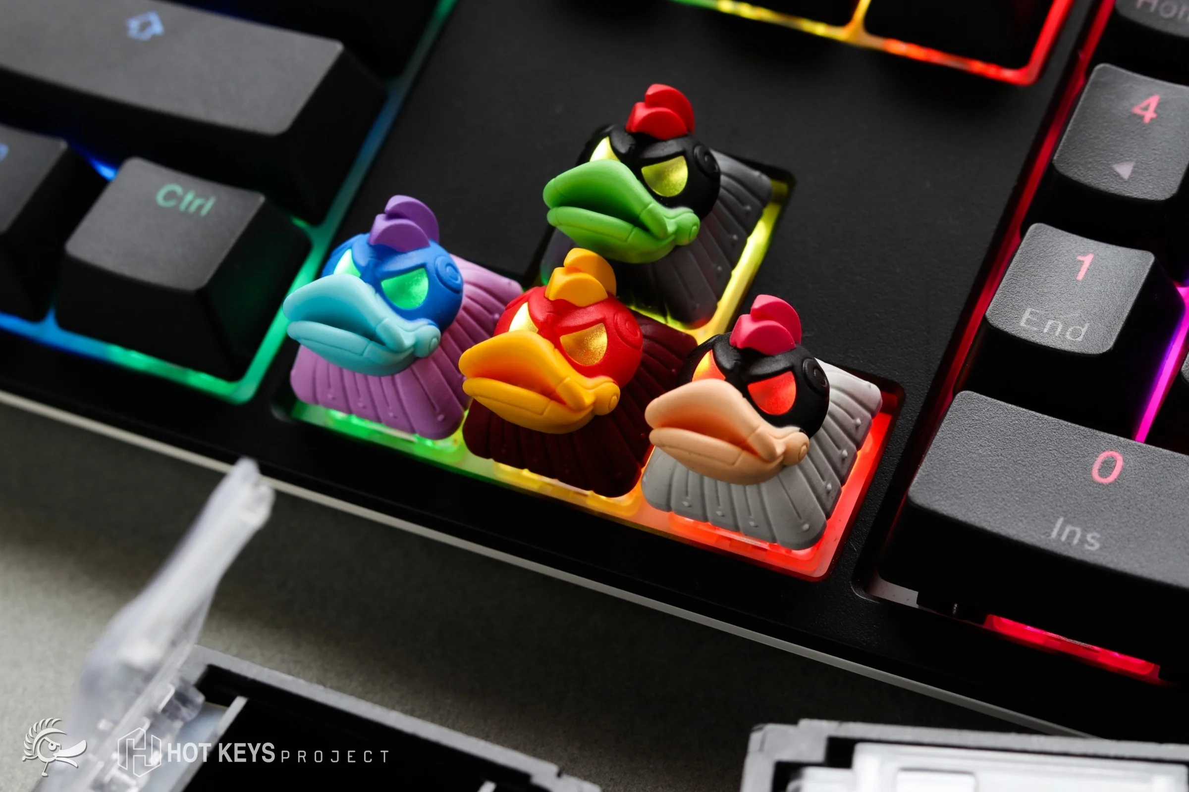 Hot Keys Project HKP x Ducky Ducky League Rocket Artisan Keycap - Image 3
