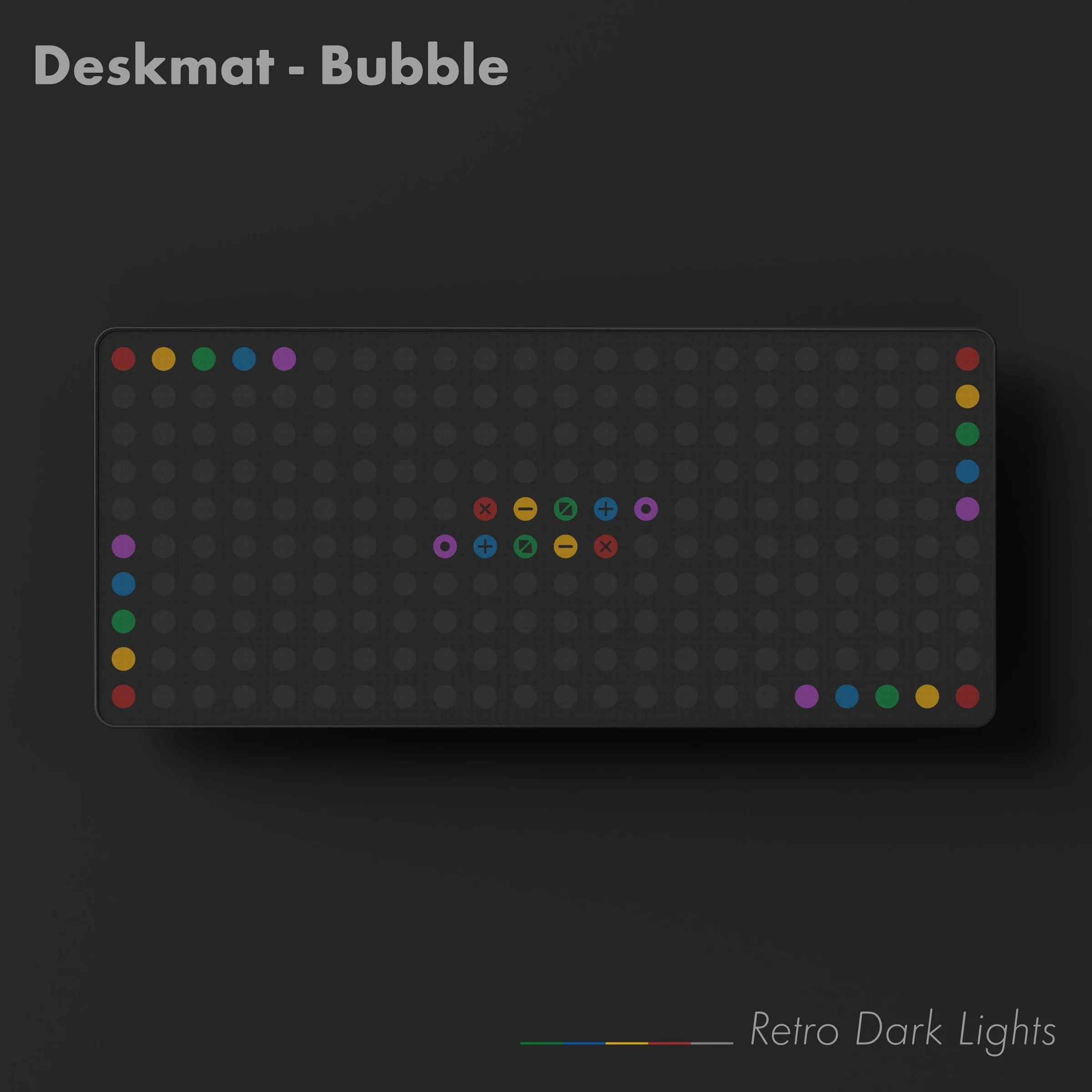 KBDFans PBTFans Retro Dark Lights R2 Desk Mats - Image 2
