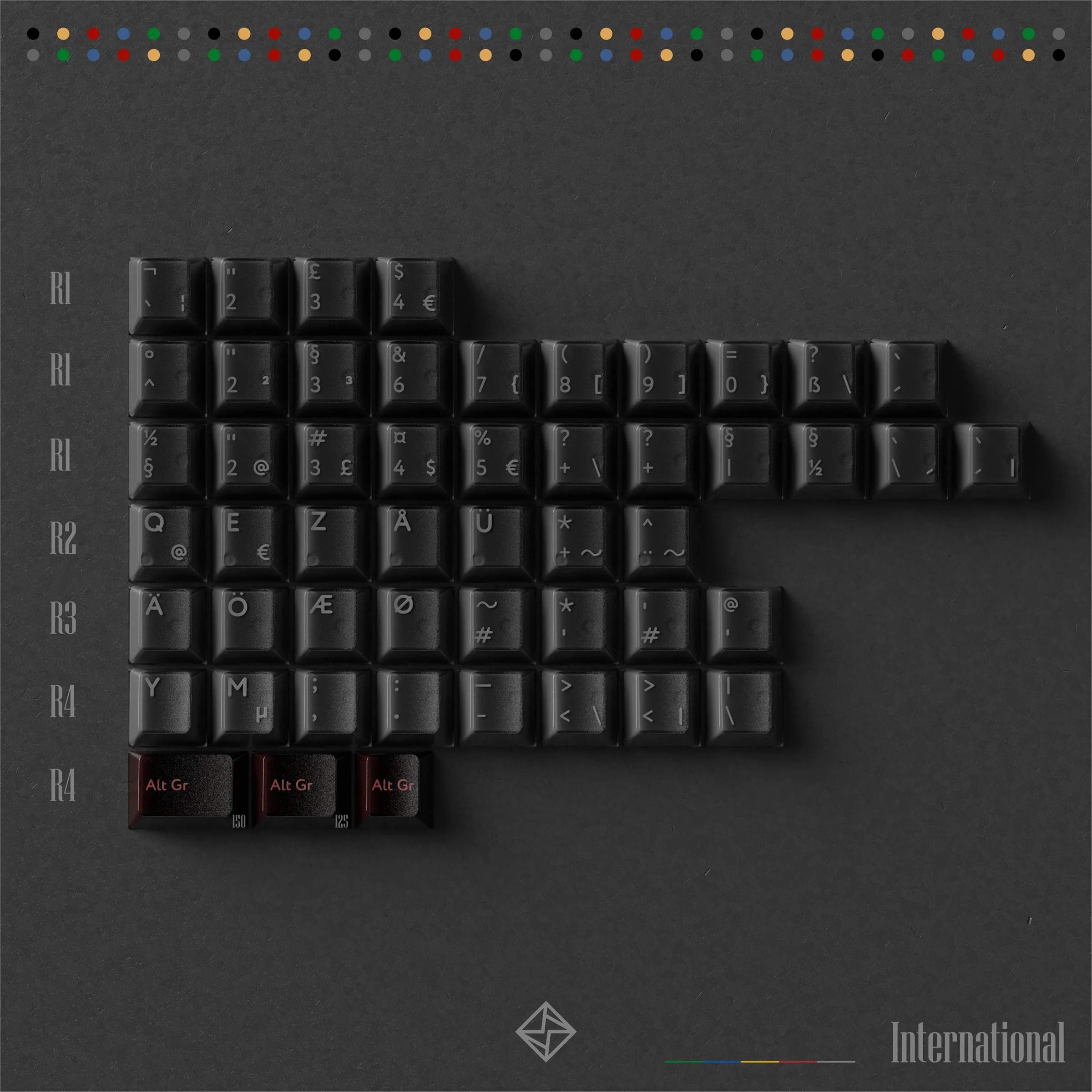 KBDFans PBTFans Retro Dark Lights R2 Keycap Set - Image 9