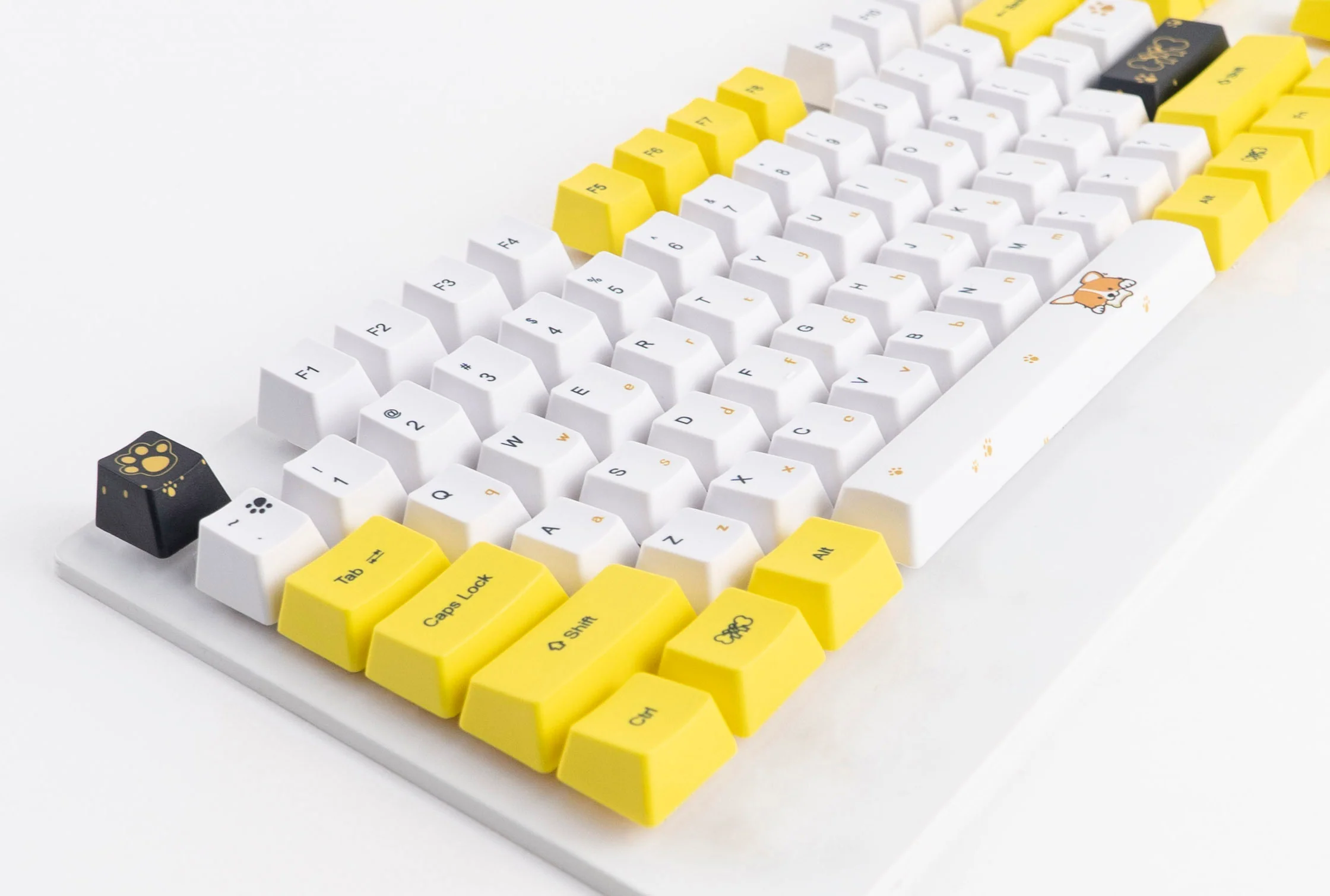 KBParadise Yellow Puppy 112 Key OEM Profile Dye Sub PBT Keycap Set - Image 8