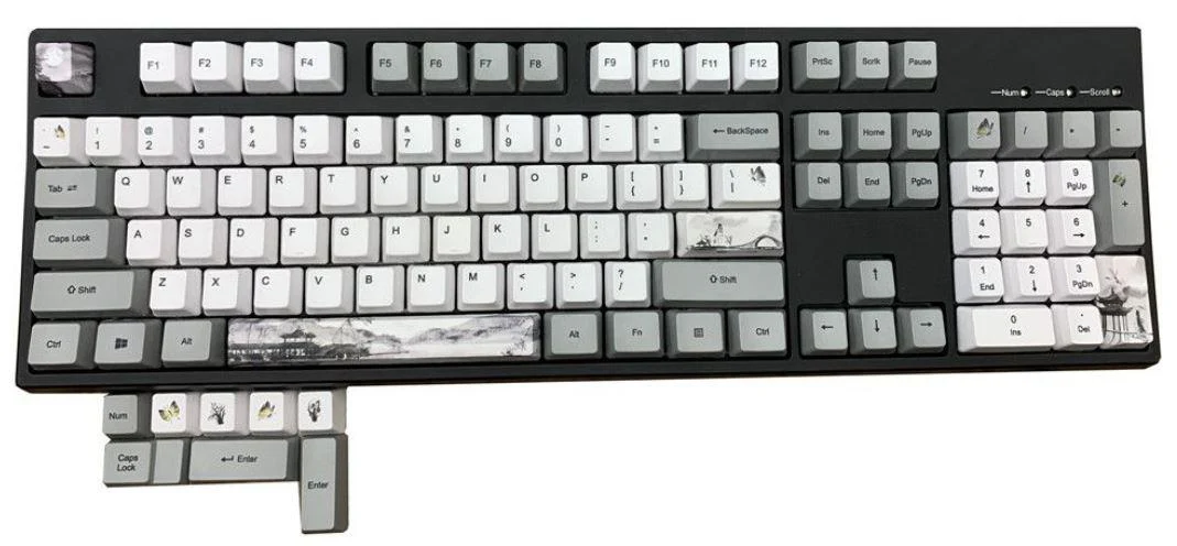 KBParadise Ink Painting 113 Key OEM Profile Dye Sub PBT Keycap Set - Image 7