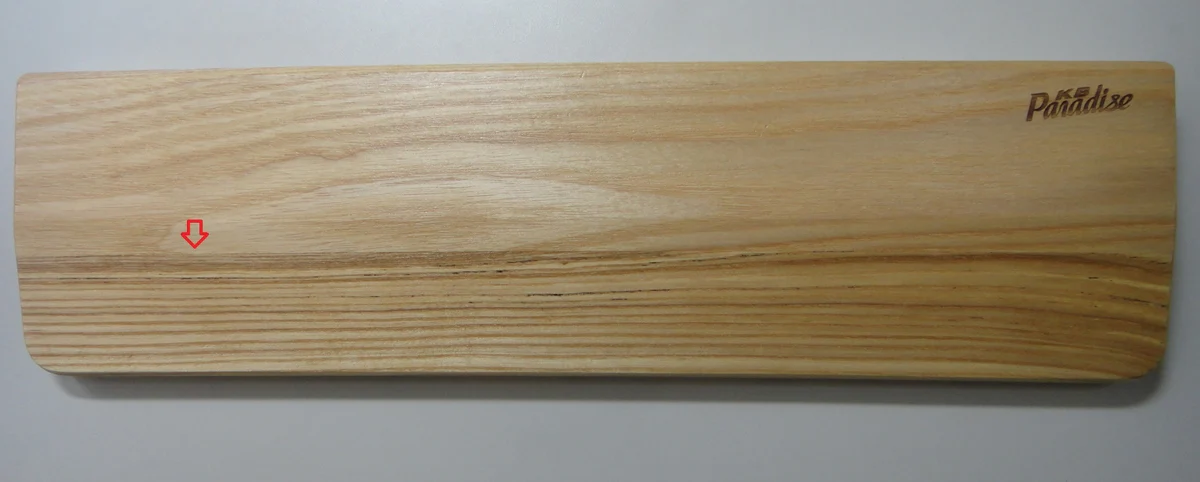 KBParadise Ash Small Wrist Rest Grade B