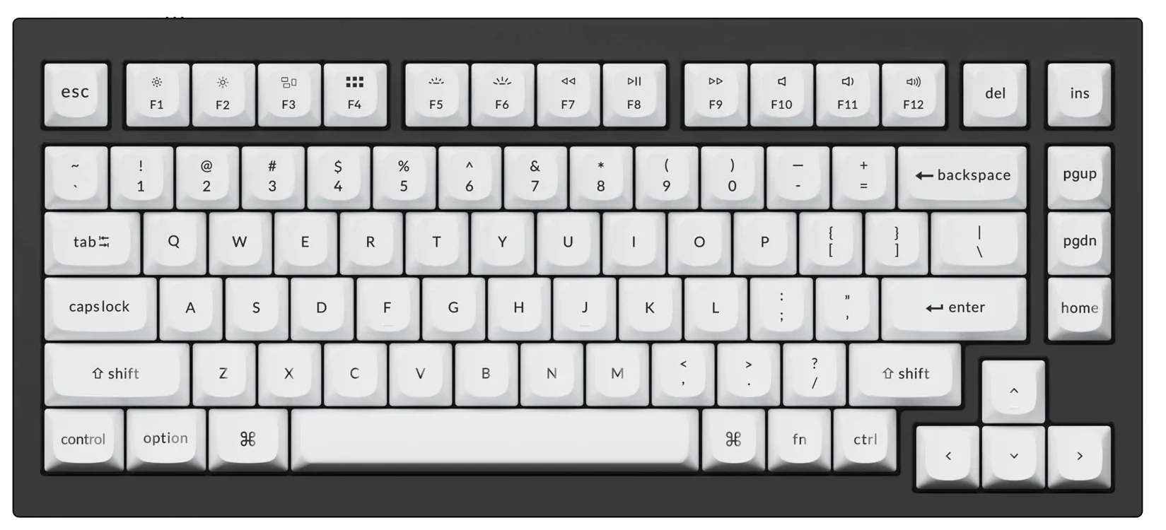 Keychron Black on White 141 Key OSA Profile Double Shot PBT Keycap Set - Image 4