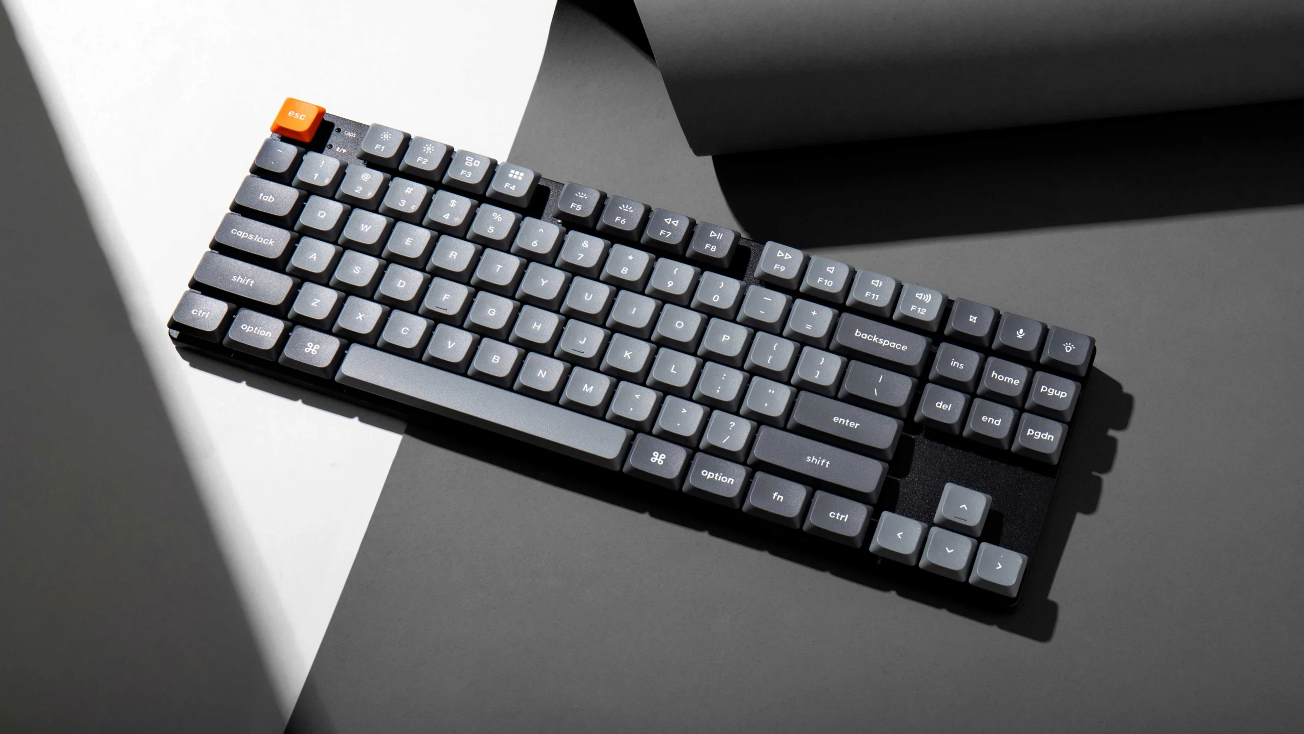 Keychron K1 Max Black TKL Wireless White LED Low Profile Mechanical Keyboard - Image 2