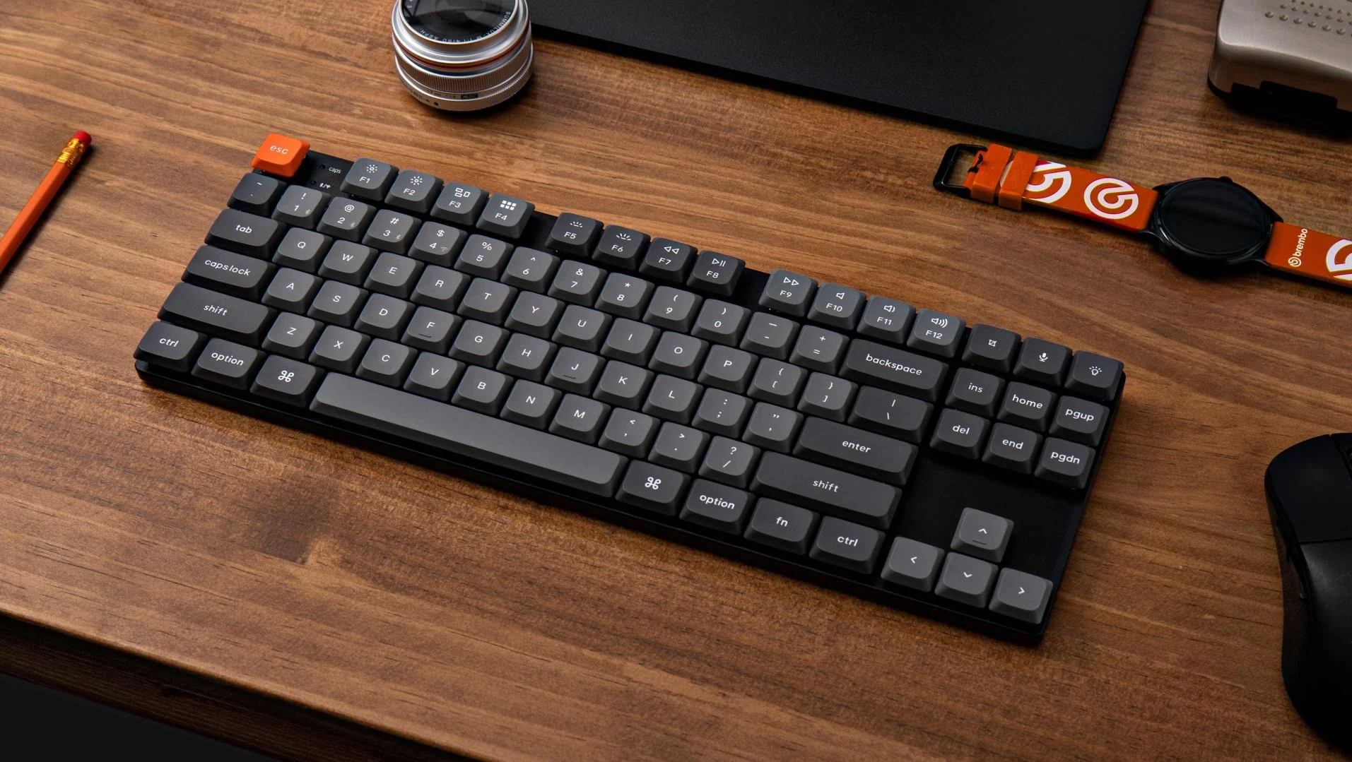 Keychron K1 Max Black TKL Wireless White LED Low Profile Mechanical Keyboard - Image 3