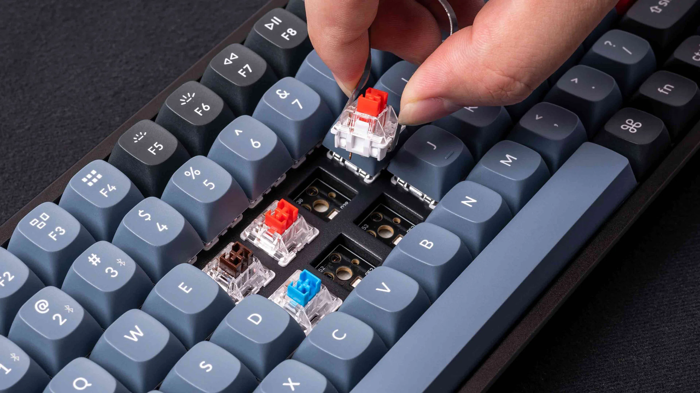Keychron K2 Pro 75% Bluetooth RGB Win + Mac Double Shot PBT Mechanical Keyboard - Image 4
