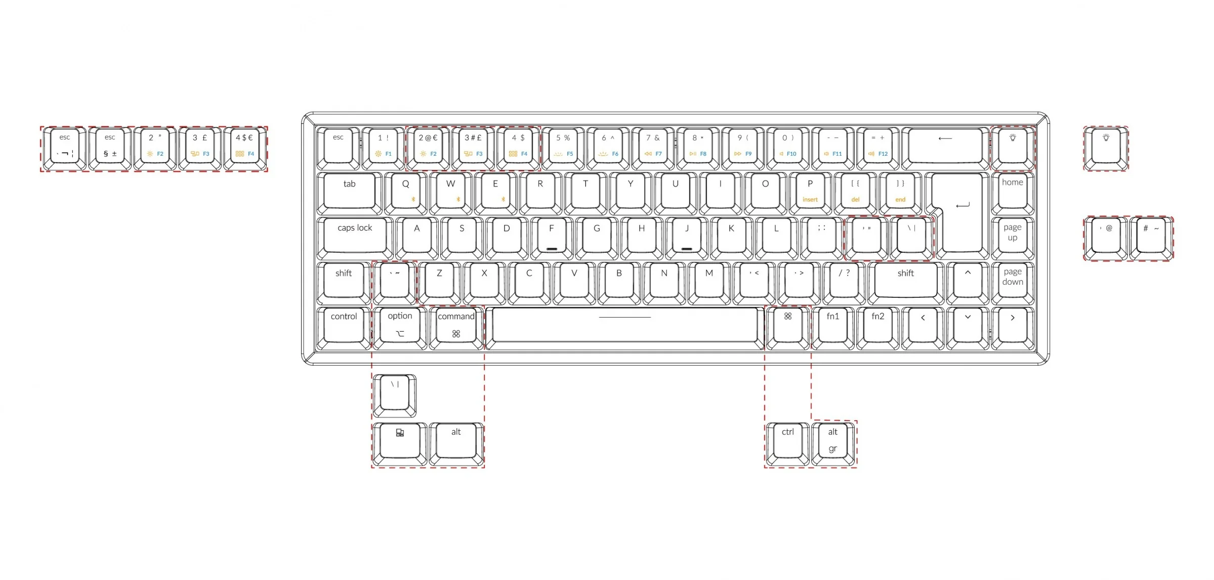 Keychron K6 Aluminum 65% ISO Hotswap Wireless Keyboard - Image 4