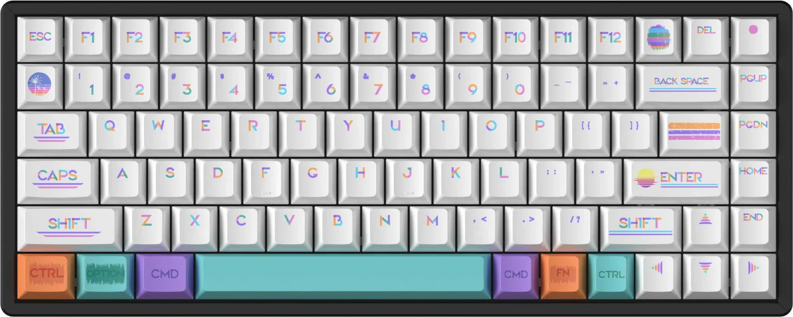 Keychron Pixel Sunset 139 Key Cherry Profile Dye Sub PBT Keycap Set - Image 7