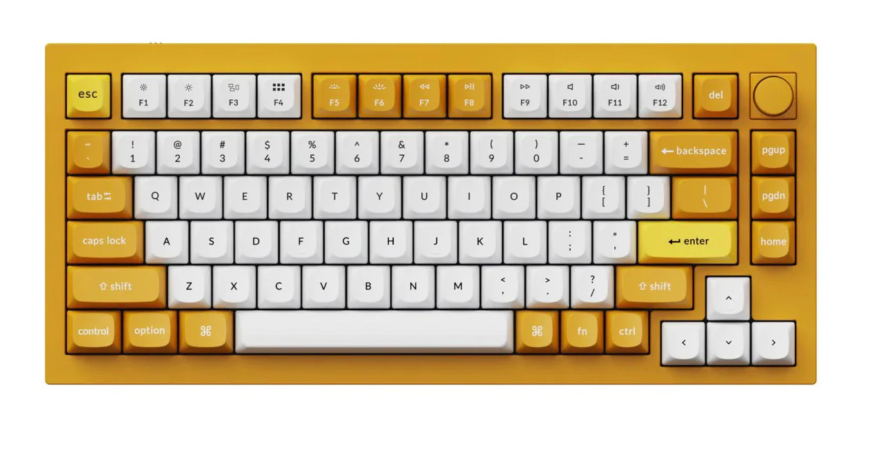 Keychron Q1 V2 w/ Knob Special Edition Aluminum 75% Hotswap RGB Win + Mac Mechanical Keyboard