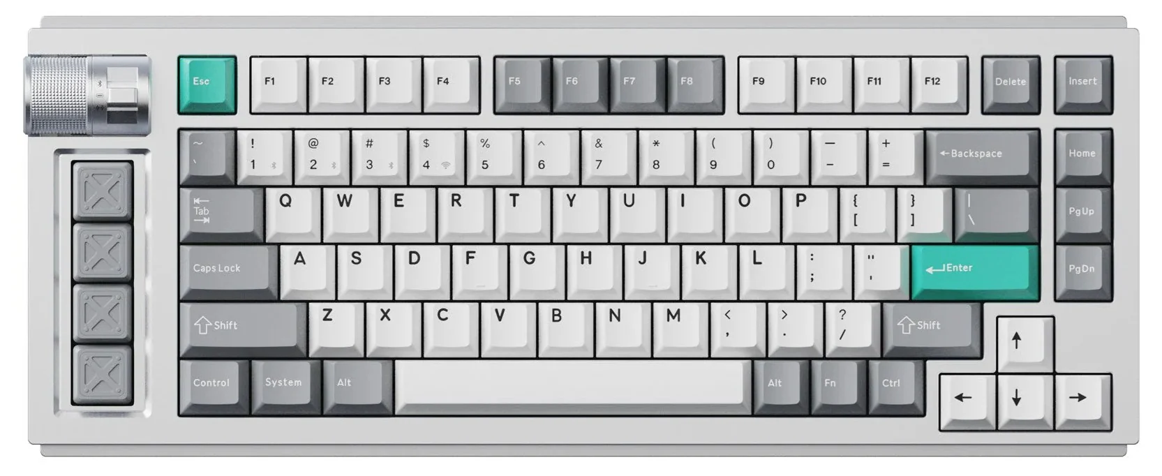 Lemokey L1 Aluminum 75% Hotswap Bluetooth and 2.4GHz Wireless RGB Win + Mac Mechanical Keyboard - Image 11