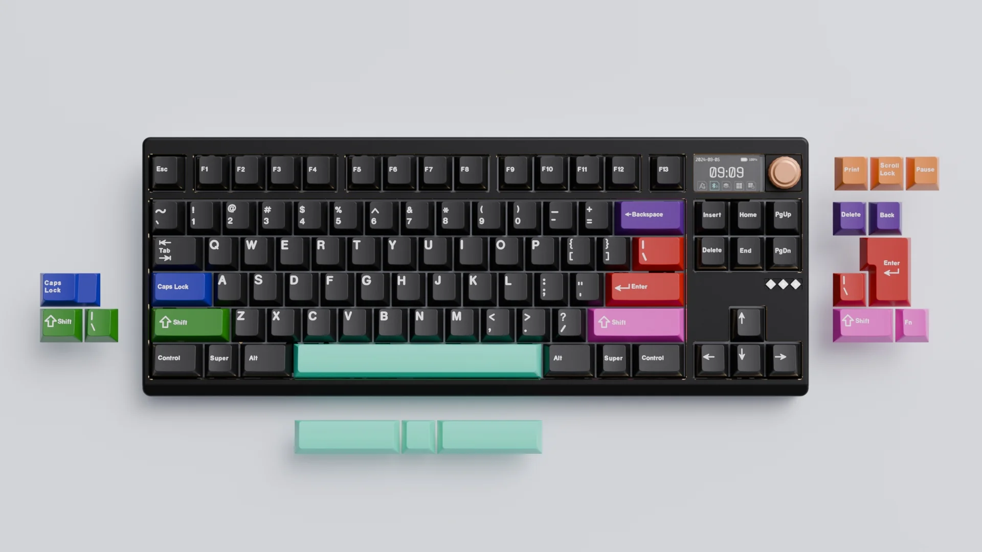 Meletrix Zoom TKL DYNA Aluminum Barebones Wireless DIY Keyboard Kit Group Buy - Image 3