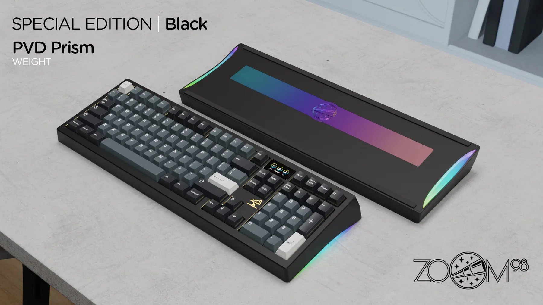 Meletrix Zoom98 Special Edition Barebones Wireless RGB Keyboard DIY Kit