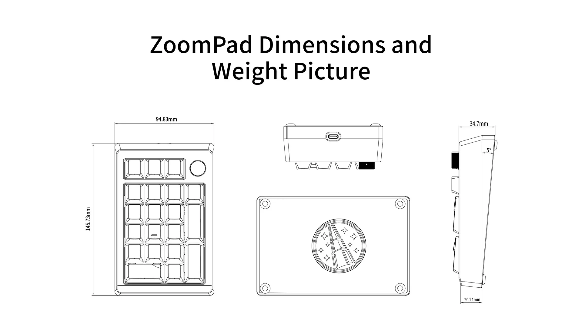Meletrix ZoomPad Aluminum Hotswap Wireless Numpad - Image 3